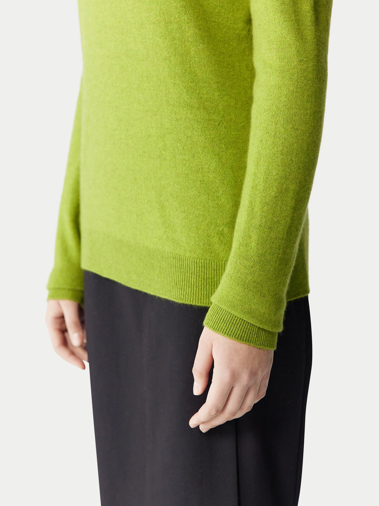 Pull col rond en cachemire pour femmes