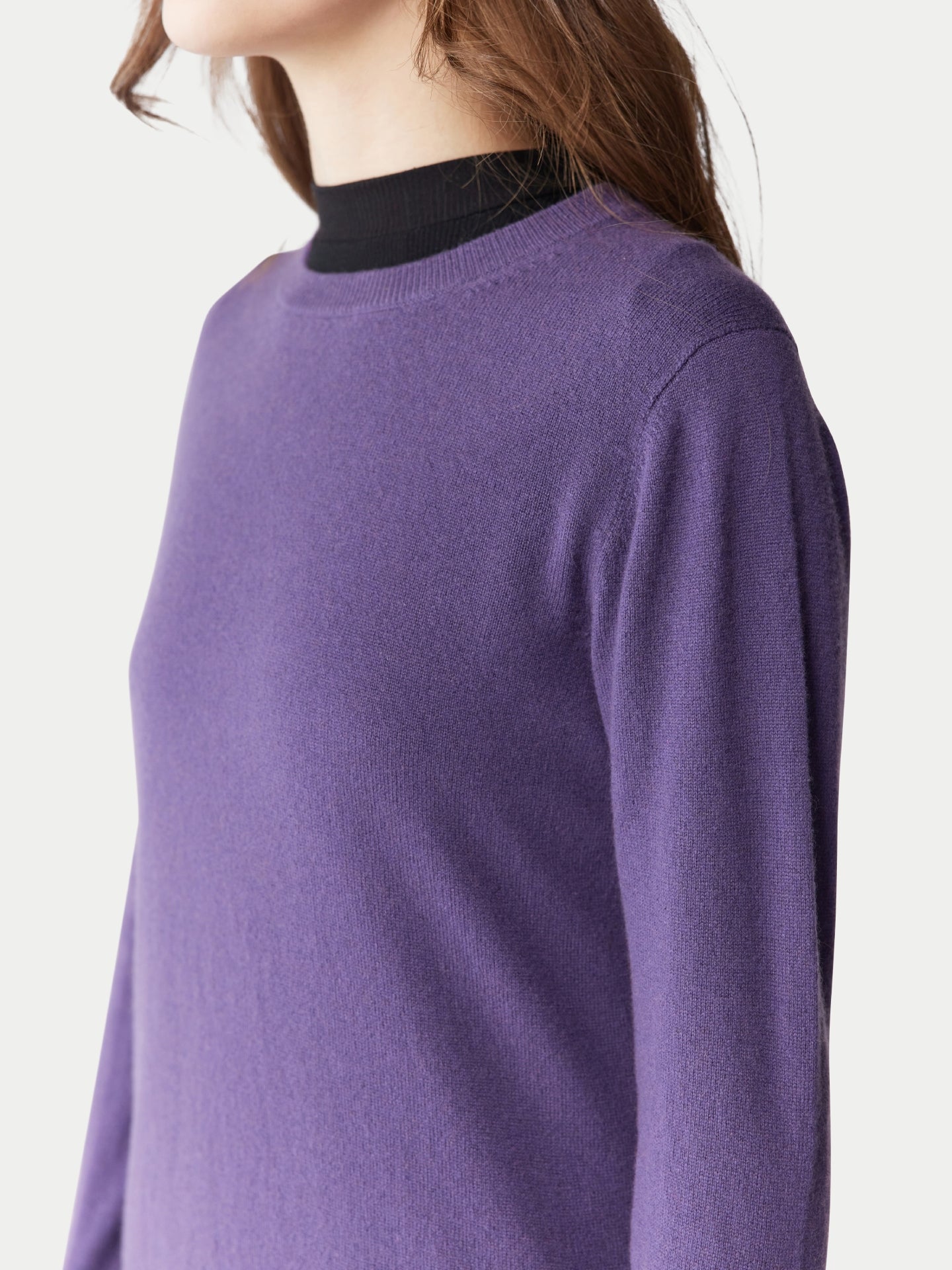 Pull col rond en cachemire pour femmes