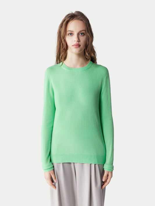 Pull col rond en cachemire pour femmes
