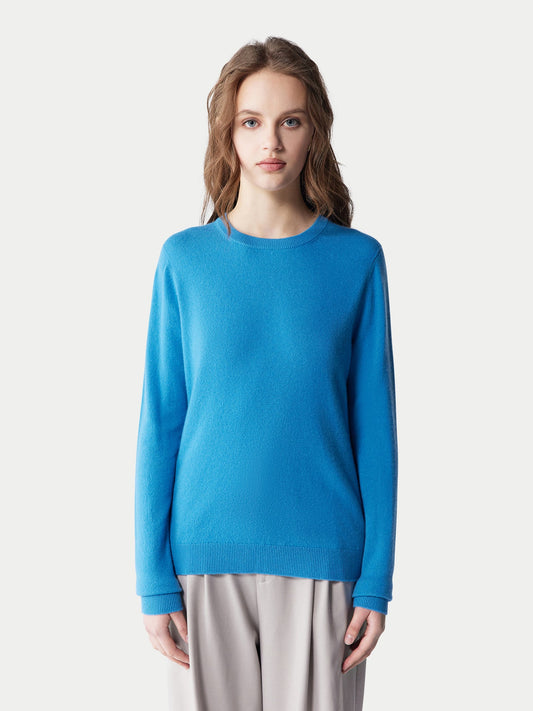 Pull col rond en cachemire pour femmes