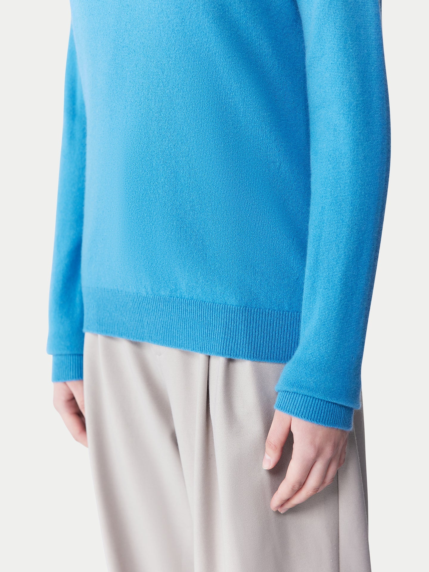 Pull col rond en cachemire pour femmes