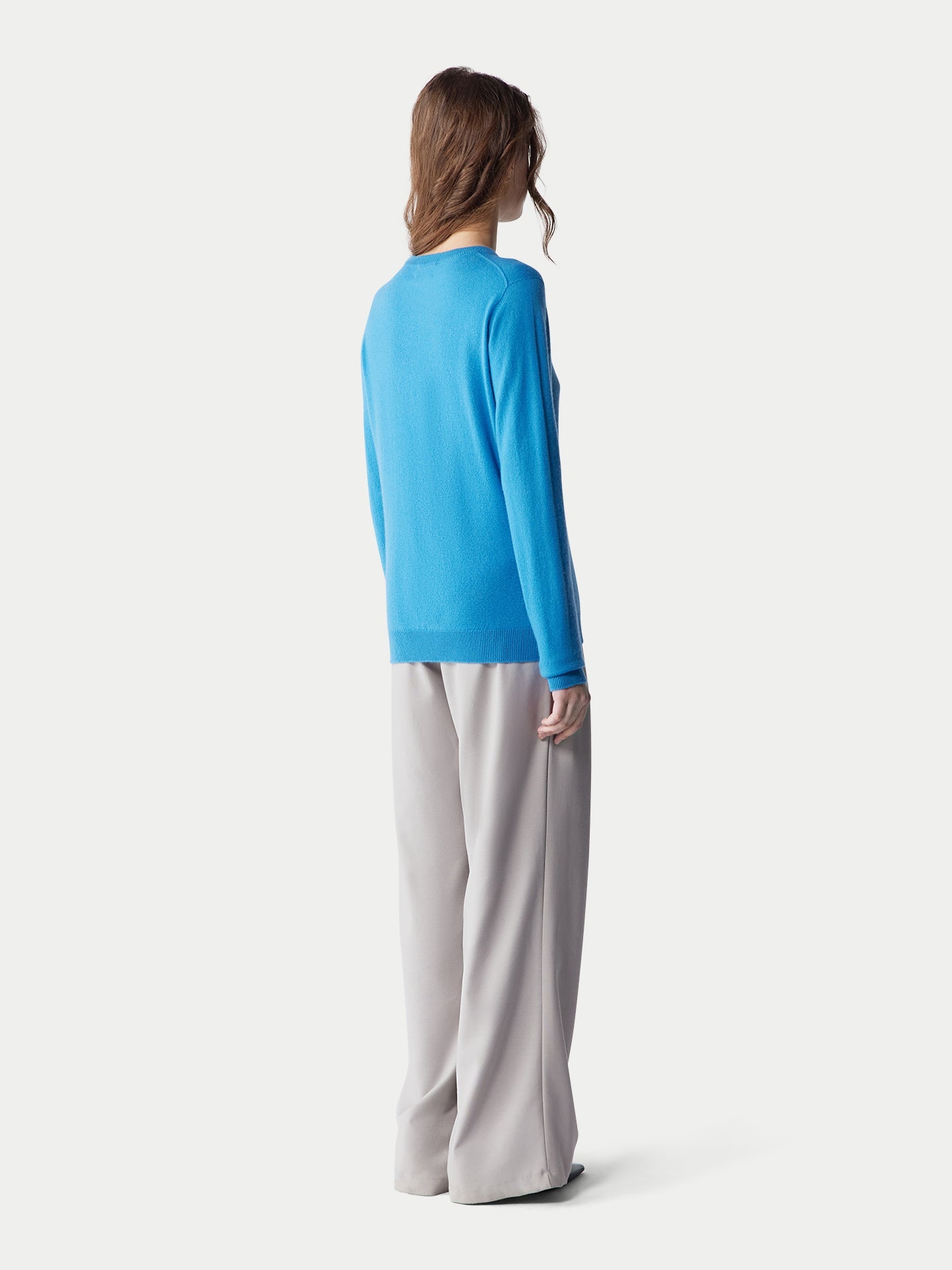 Pull col rond en cachemire pour femmes