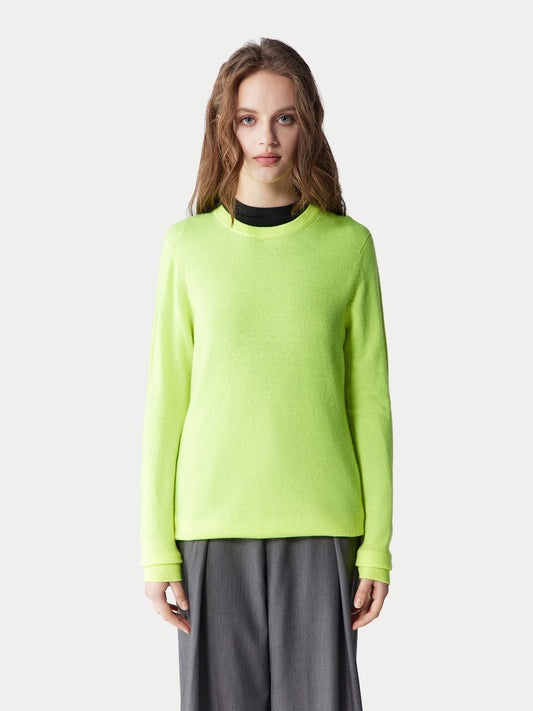 Pull col rond en cachemire pour femmes