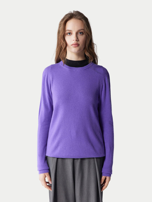 Pull col rond en cachemire pour femmes