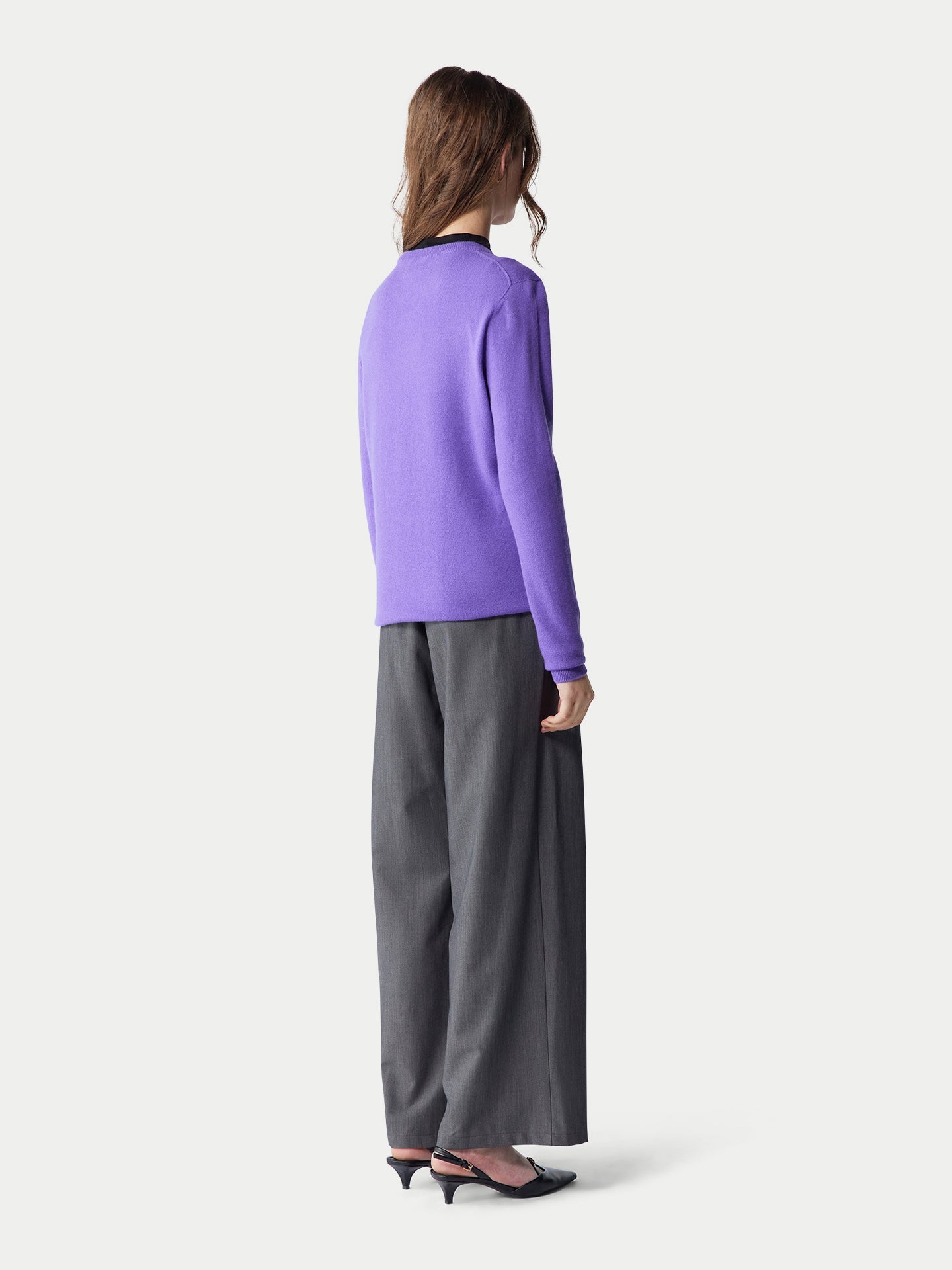 Pull col rond en cachemire pour femmes