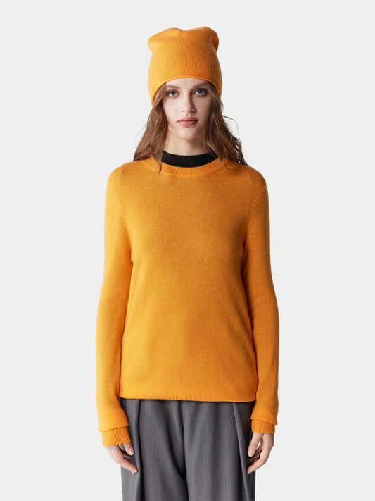 Ensemble pull et bonnet en cachemire