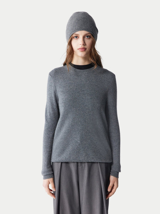 Ensemble pull et bonnet en cachemire
