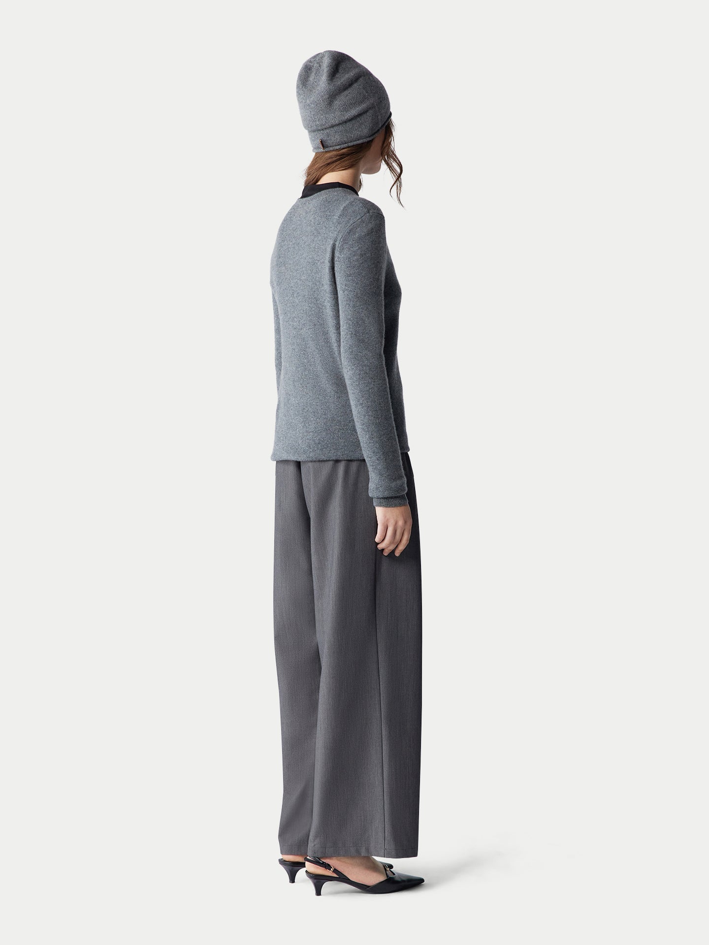 Ensemble pull et bonnet en cachemire