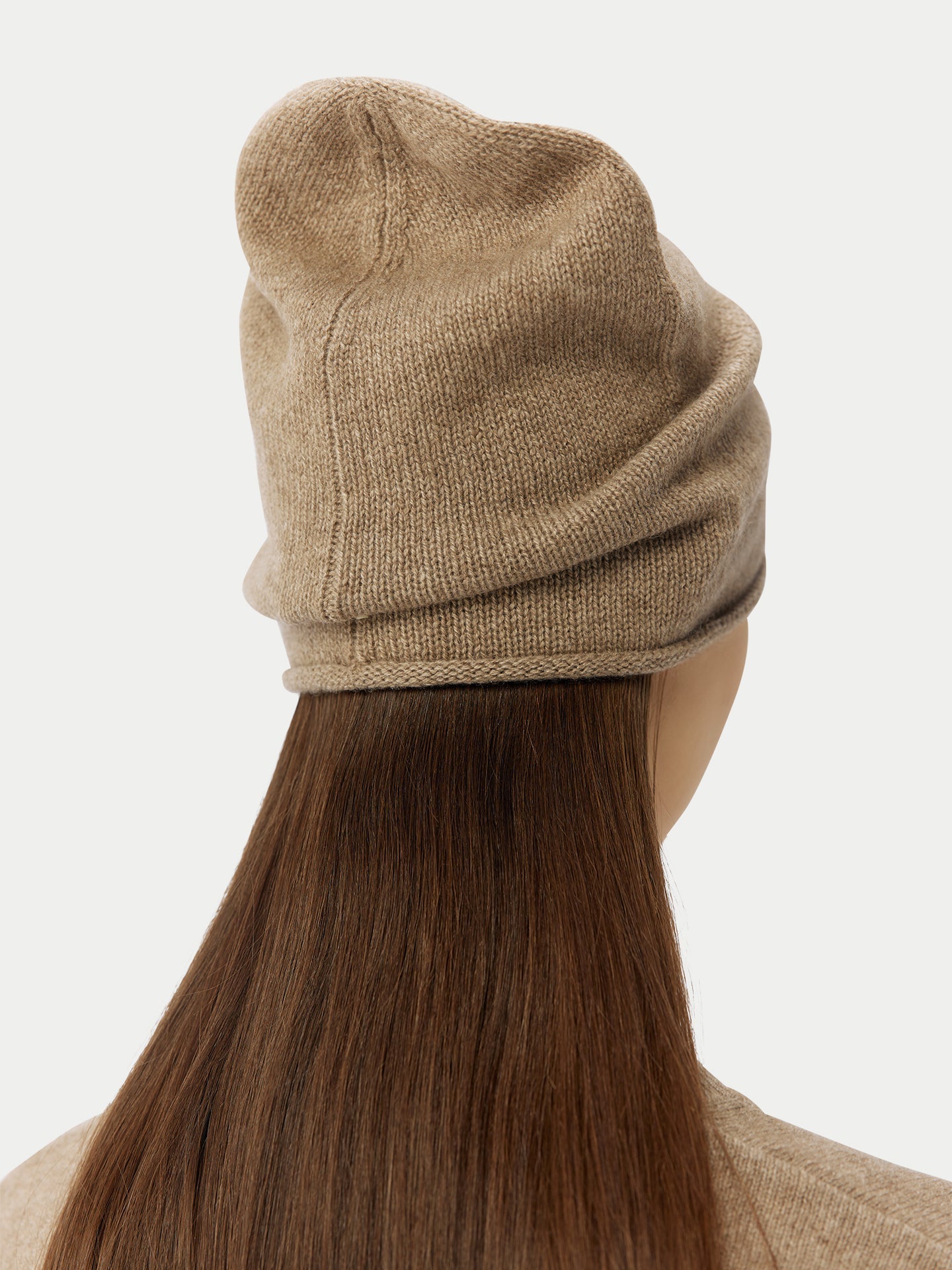 Cachemire léger pour femme Poids Basique Col Rond Taupe- Gobi Cashmere