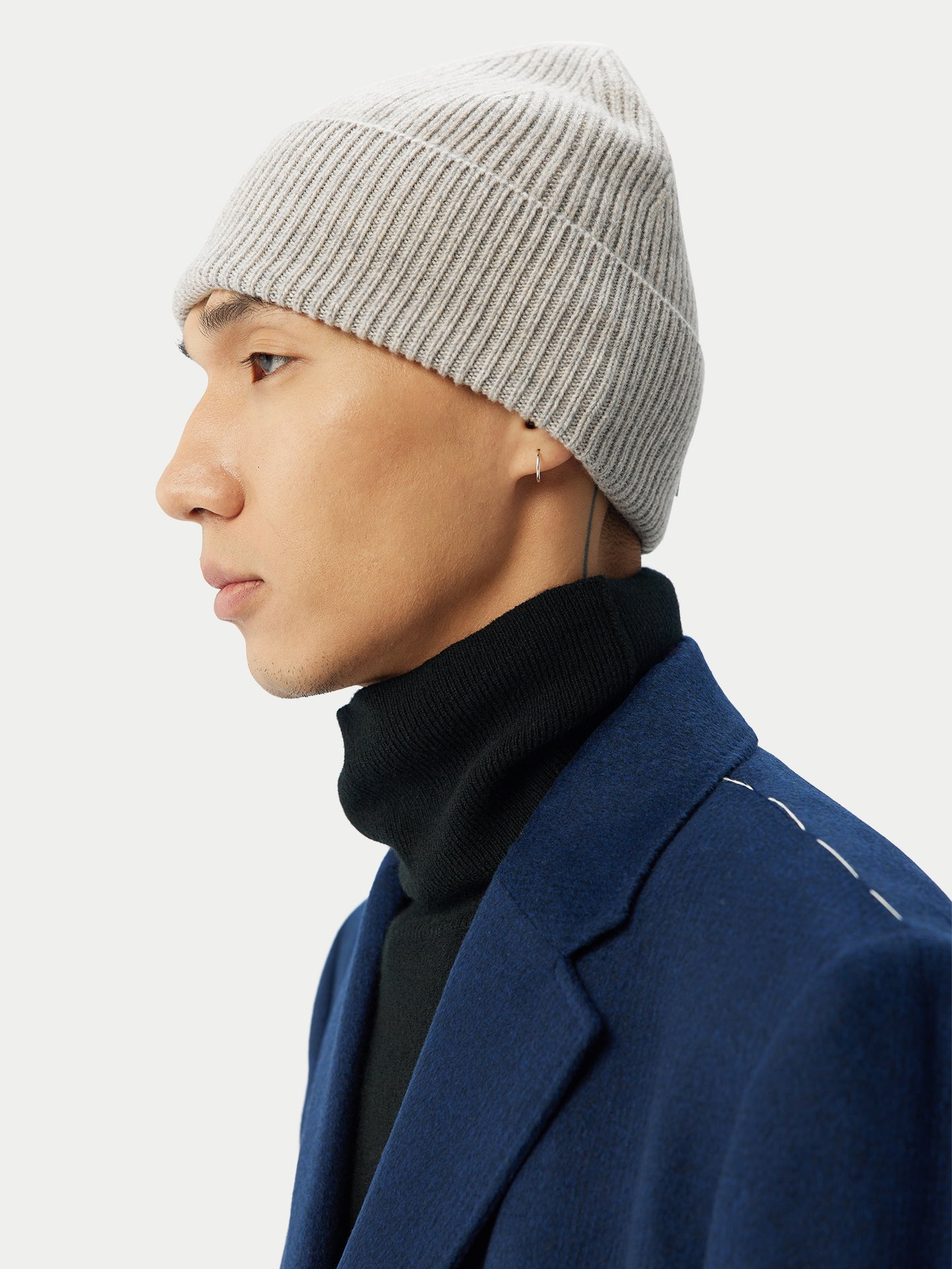 Bonnet en cachemire pour homme Gris - Gobi Cashmere