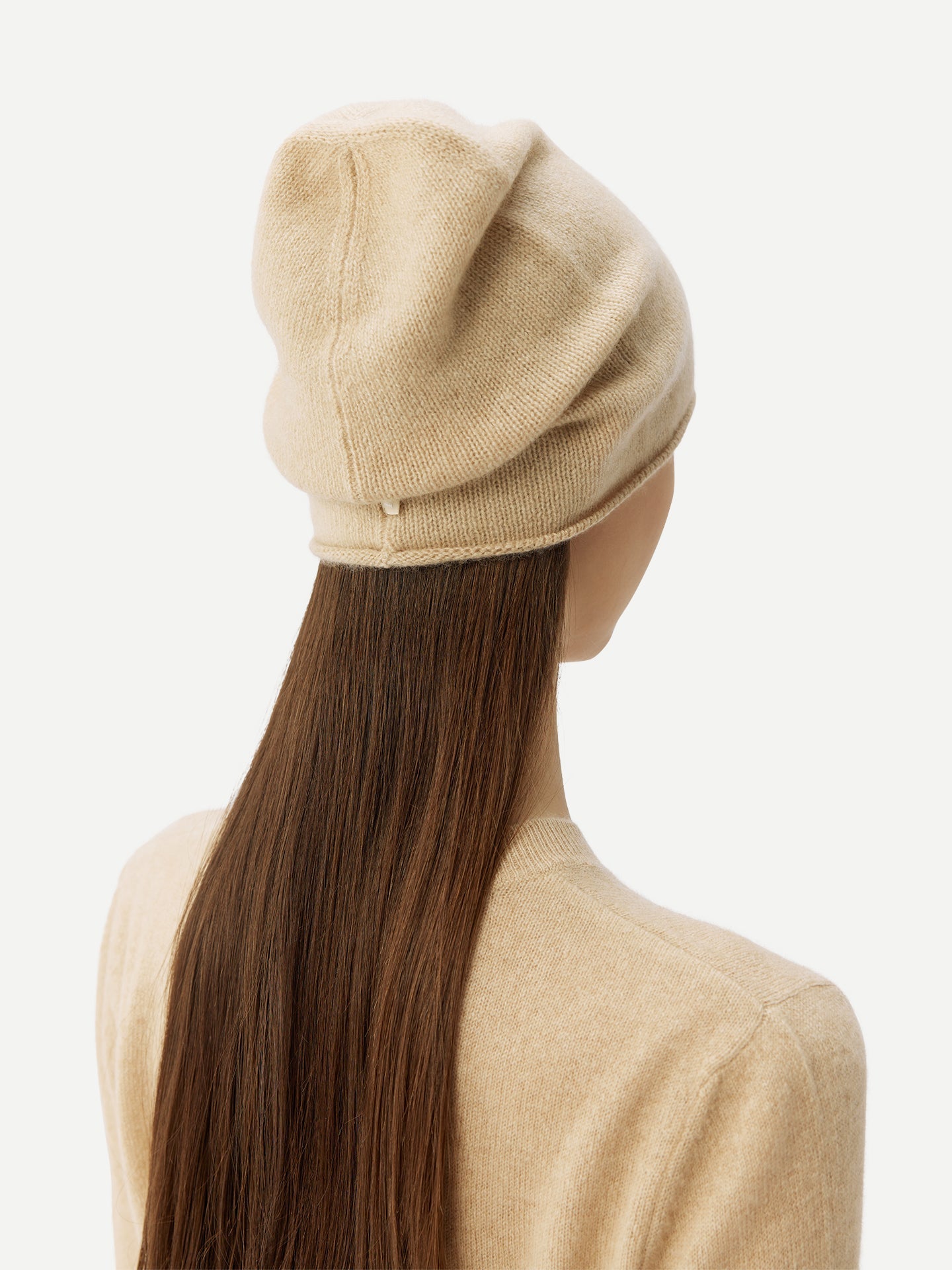 Cachemire léger pour femme Poids Basique Col Rond Taupe - Gobi Cashmere