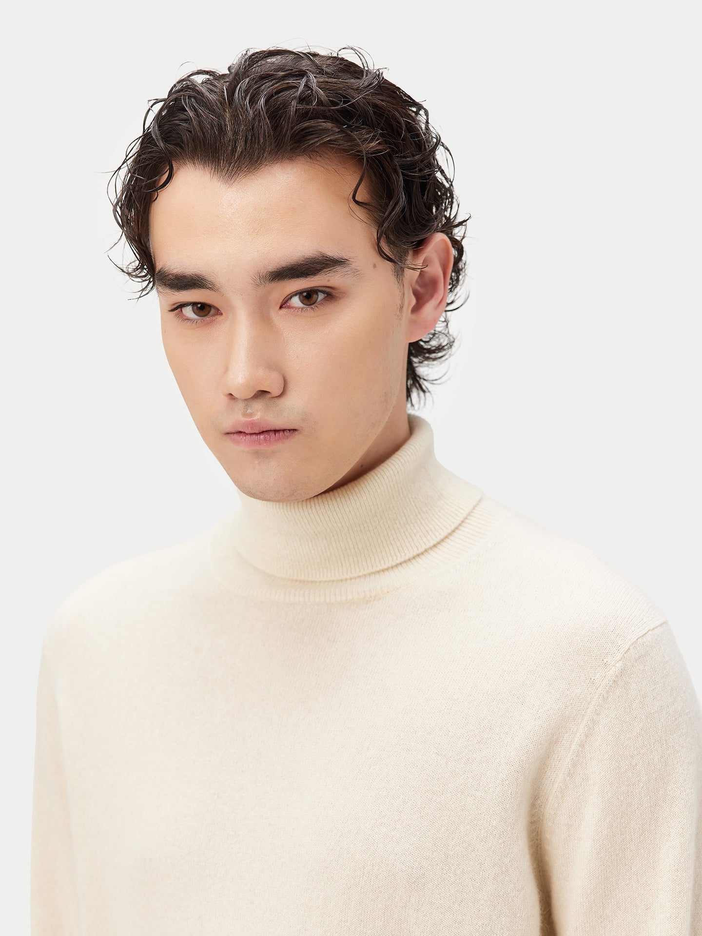 Col roulé homme en cachemire pour hommes Couleur Organique - Gobi Cashmere 