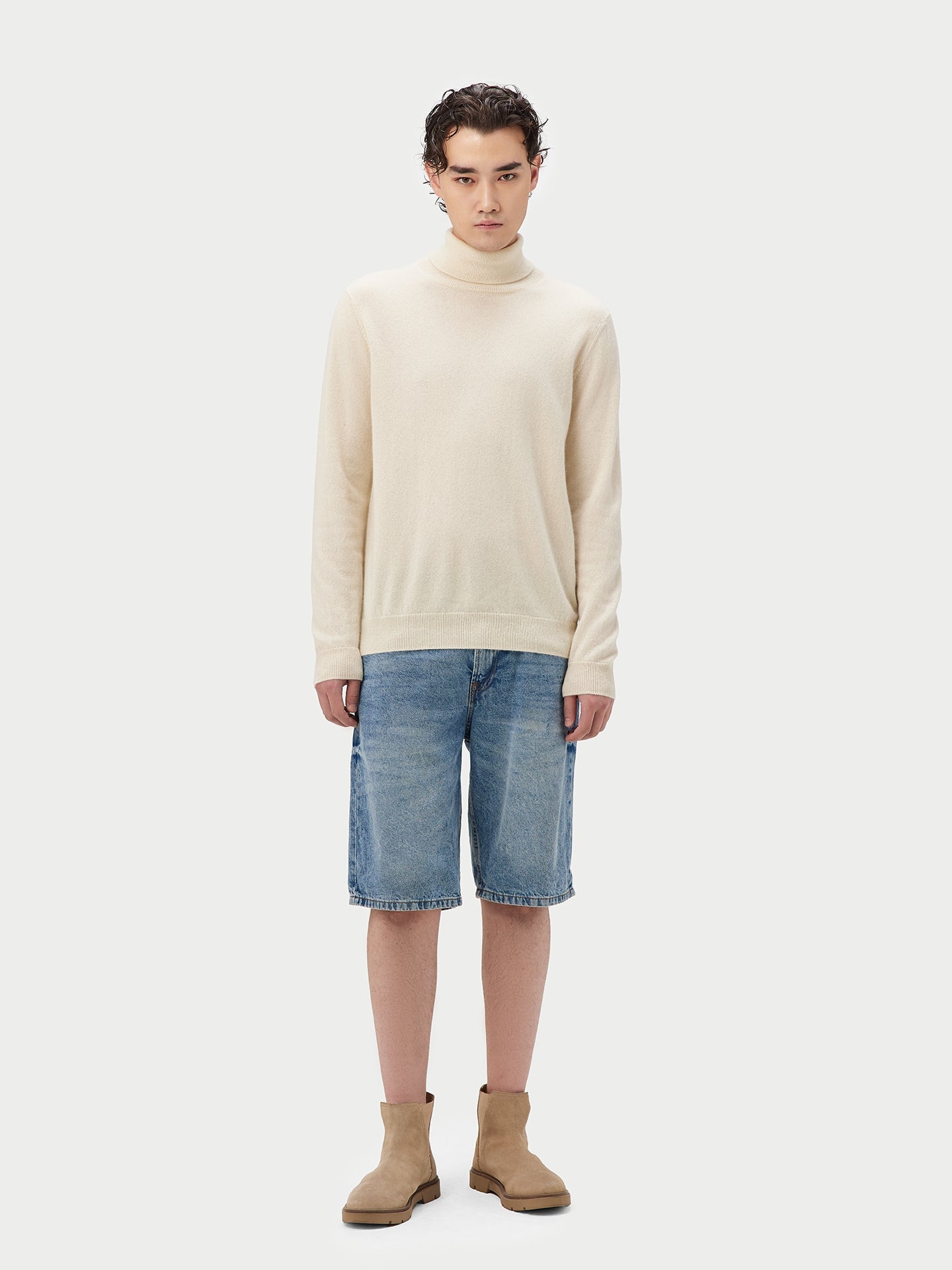 Col roulé homme en cachemire pour hommes Couleur Organique - Gobi Cashmere 