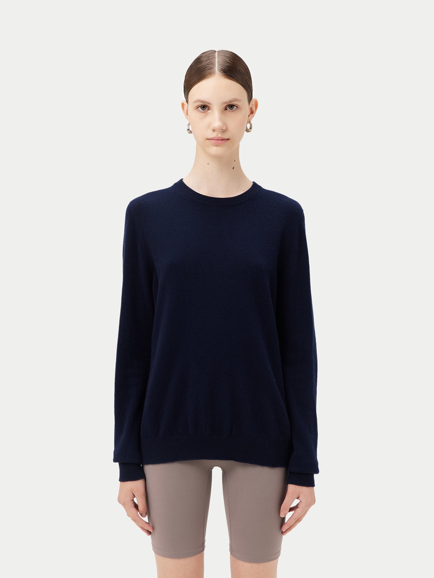 Pull col rond en Cachemire pour femmes Marin - Gobi Cashmere