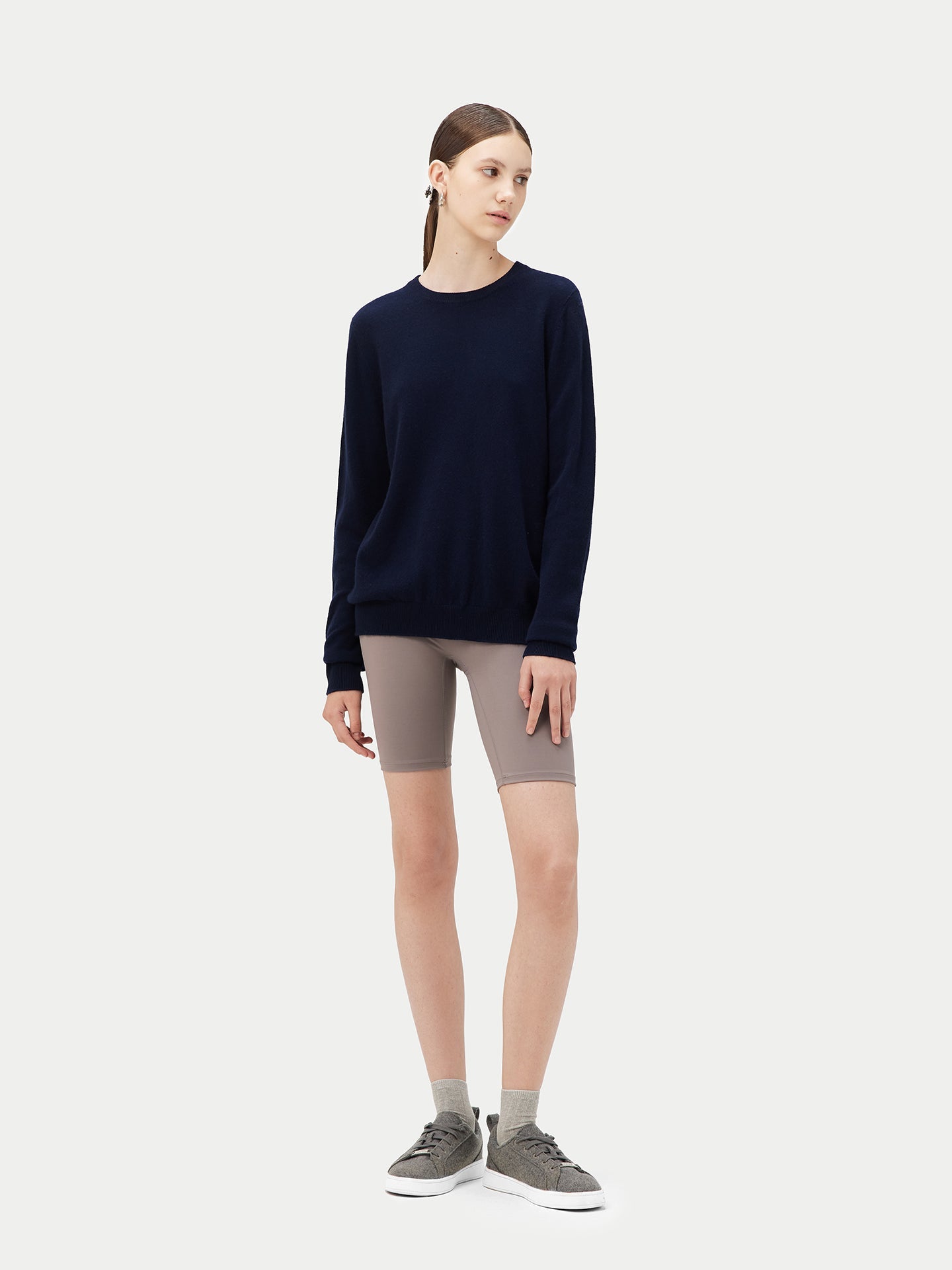 Pull col rond en Cachemire pour femmes Marin - Gobi Cashmere