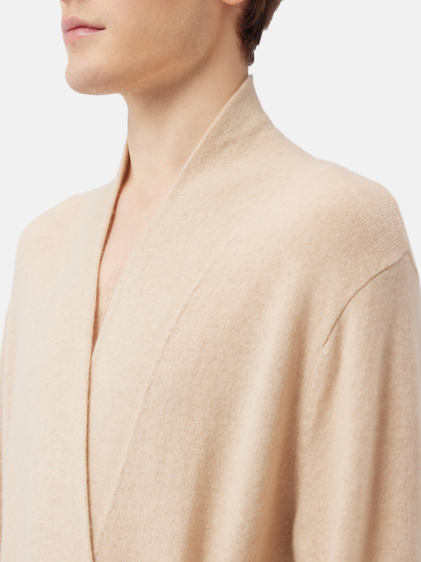 GOBI Cashmere - Robe de chambre en cachemire pour homme Taupe - Gobi Cashmere