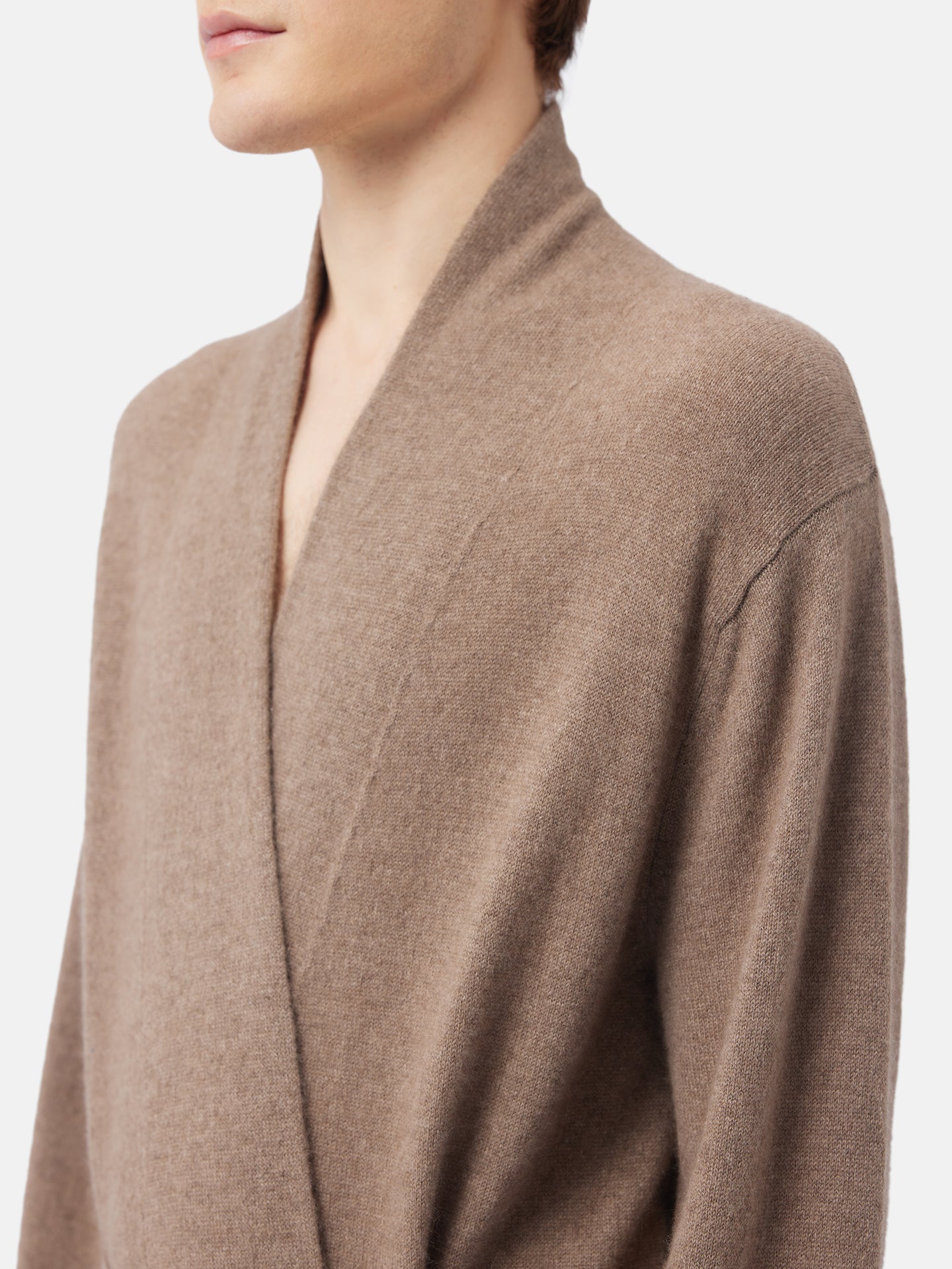 GOBI Cashmere - Robe de chambre en cachemire pour homme Taupe - Gobi Cashmere