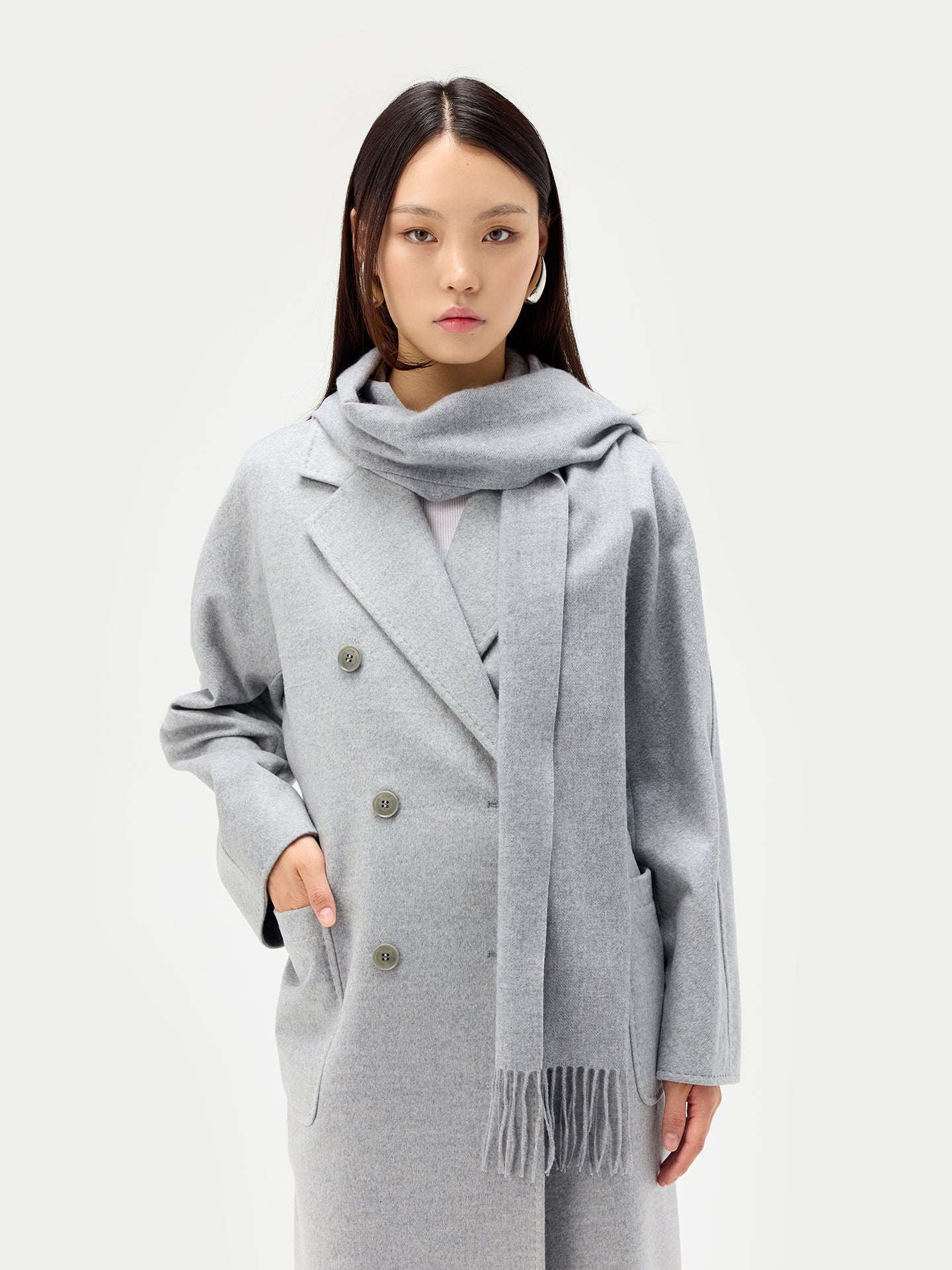 Set Manteau & Echarpe Femme