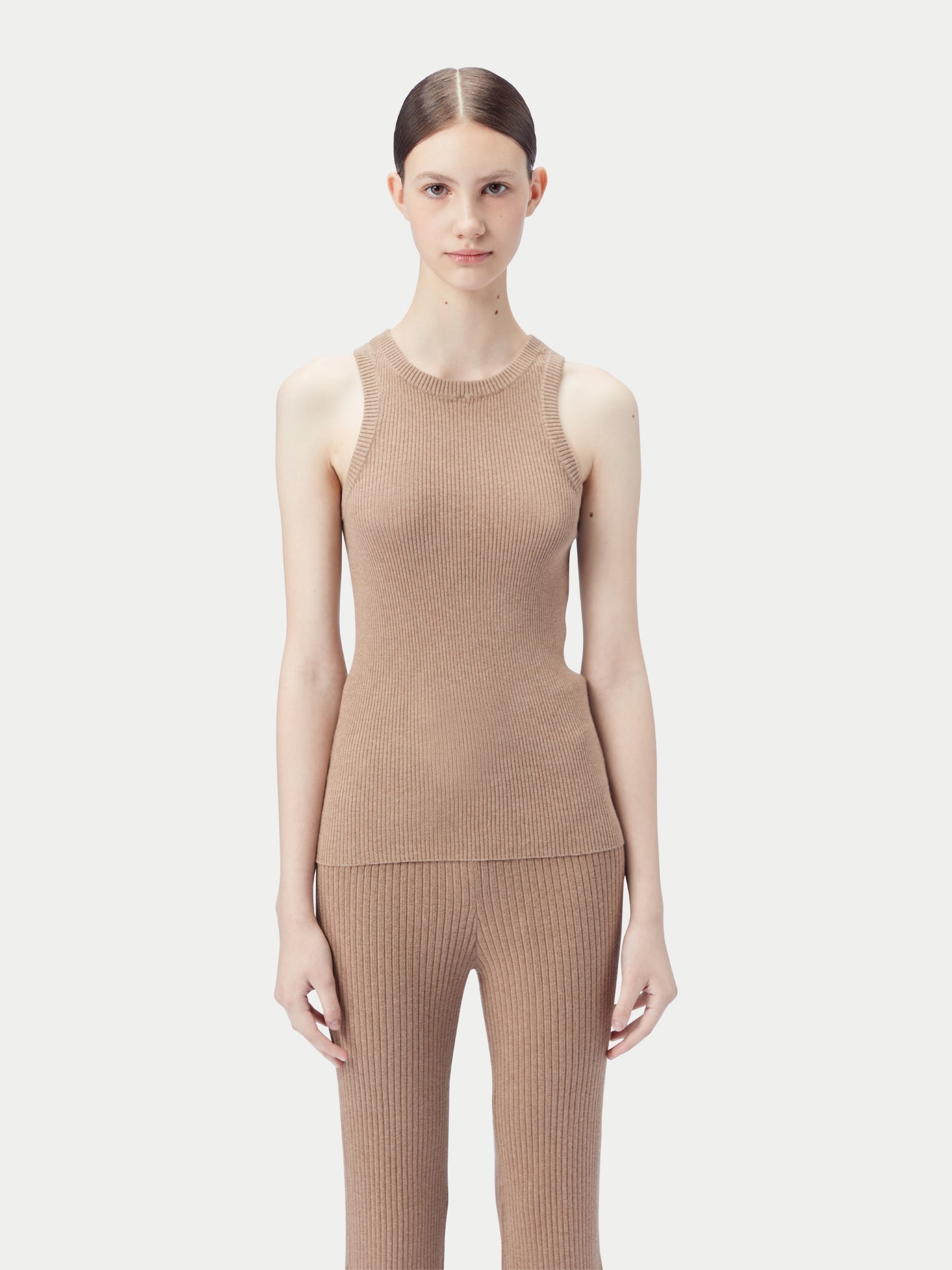 Débardeur côtelé de qualité pour femmes | GOBI Cashmere