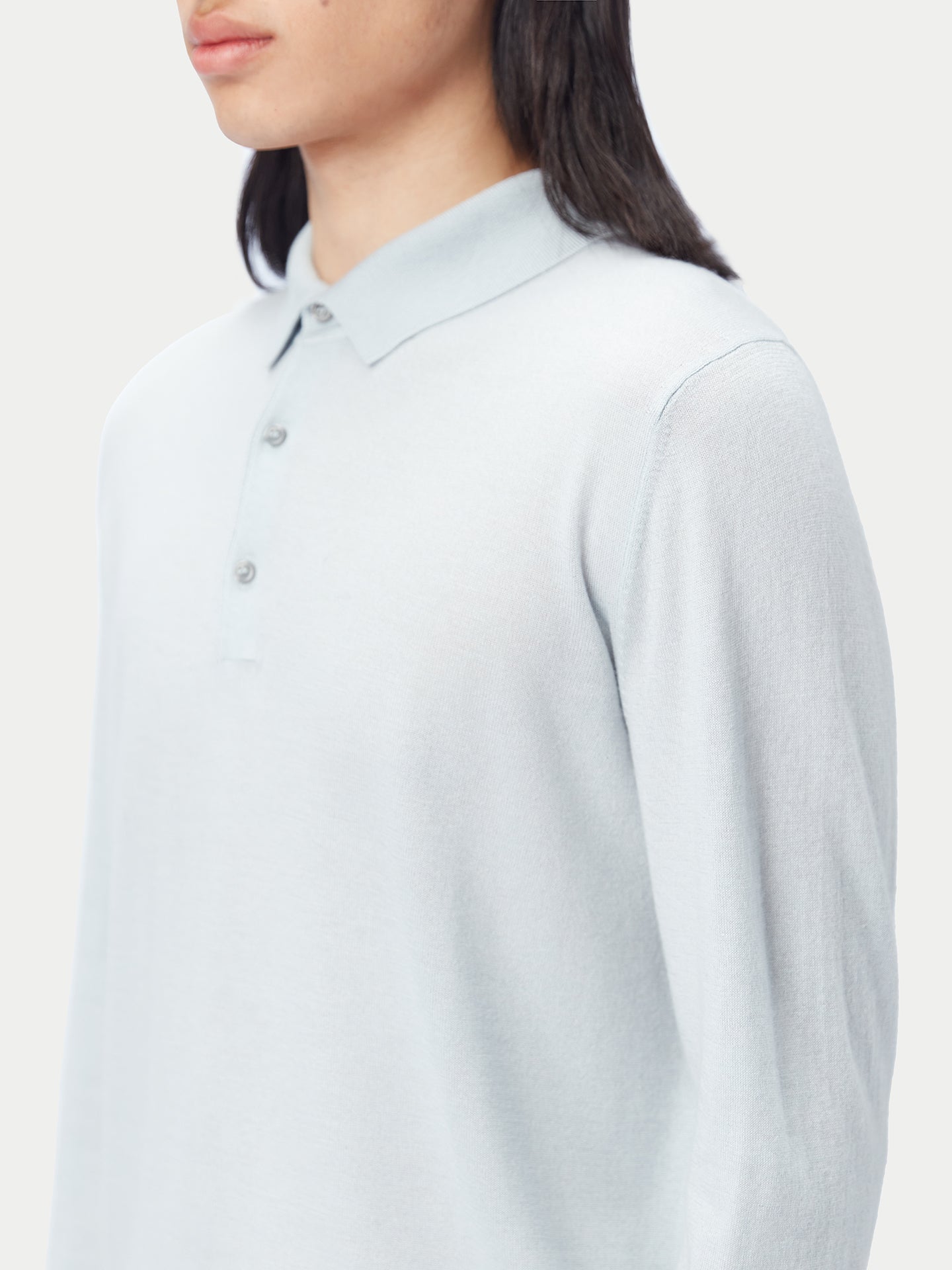 Polo en soie et cachemire pour hommes | GOBI Cashmere