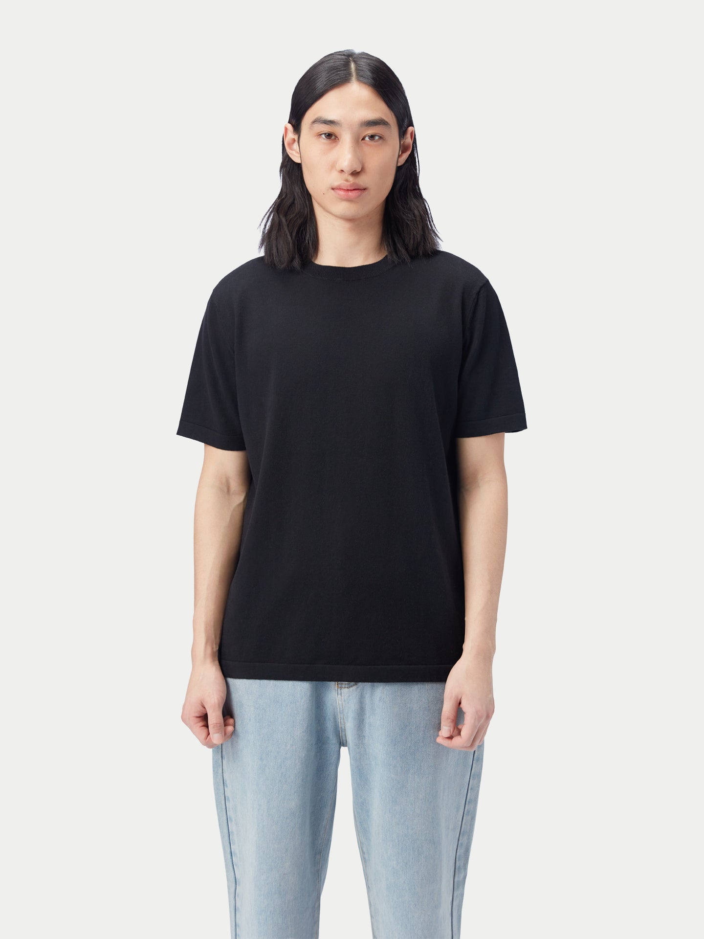T-shirt hommes coton soie cachemire