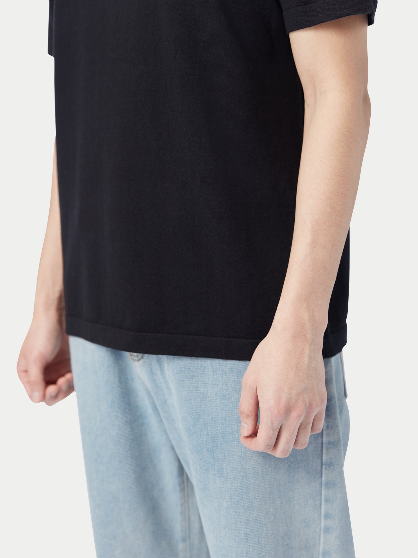 T-shirt hommes coton soie cachemire
