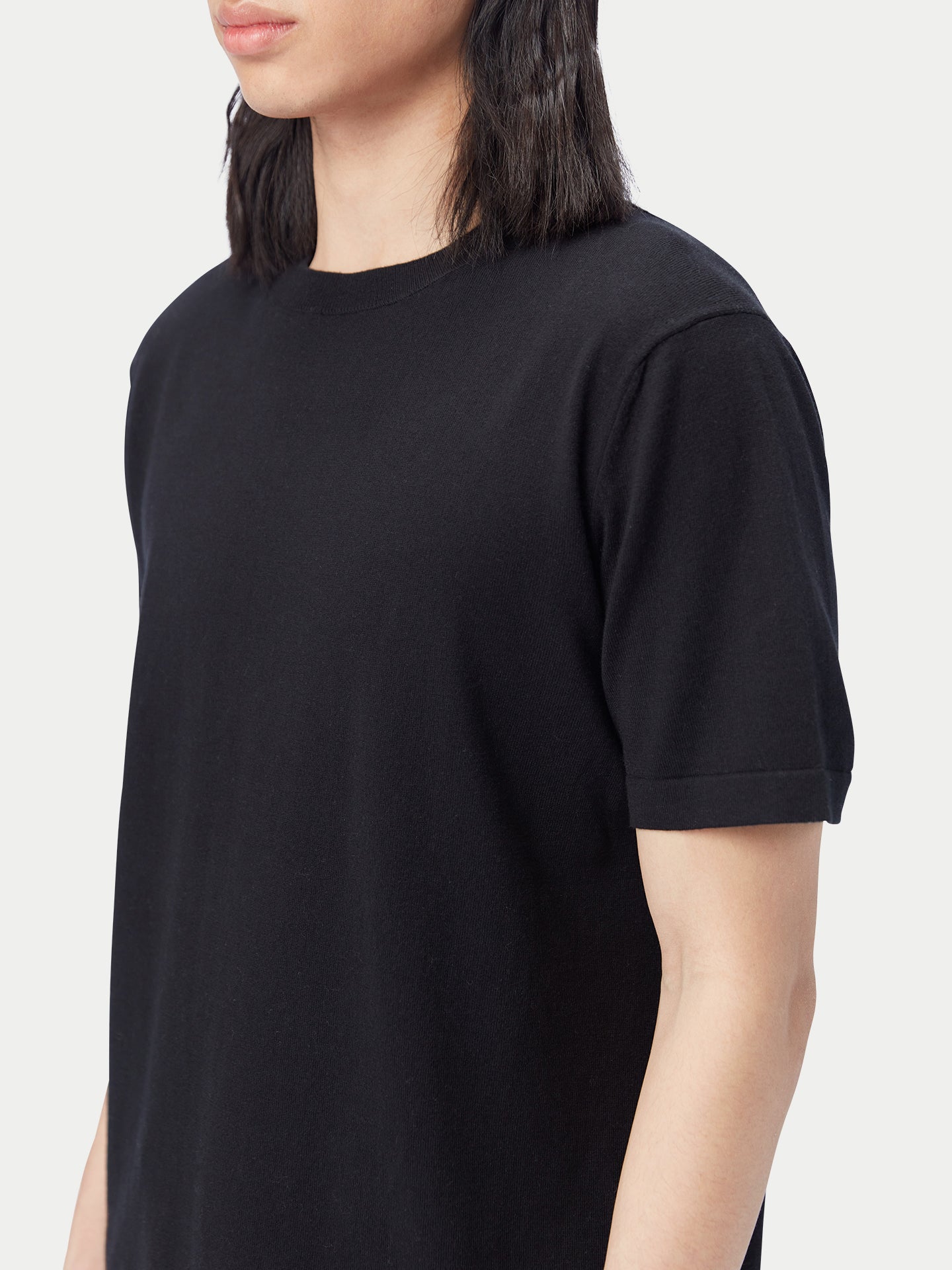 T-shirt hommes coton soie cachemire