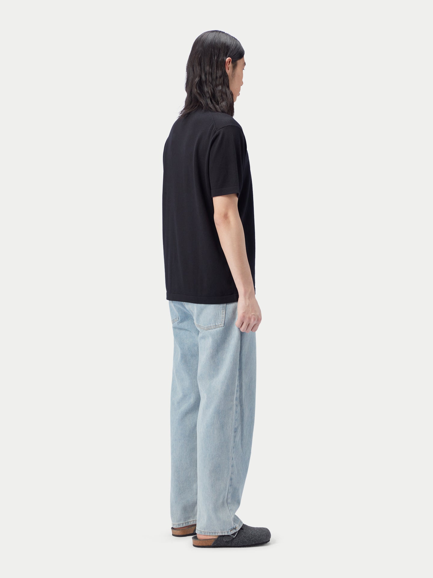 T-shirt hommes coton soie cachemire