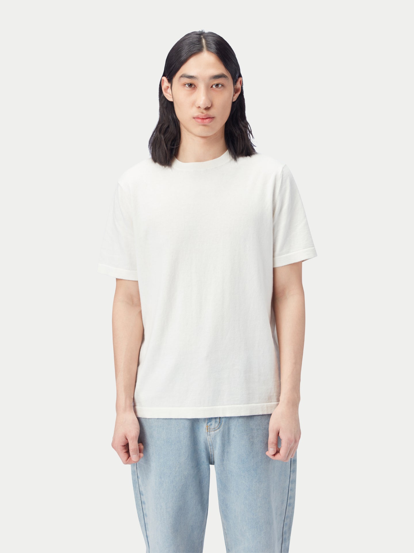 T-shirt hommes coton soie cachemire