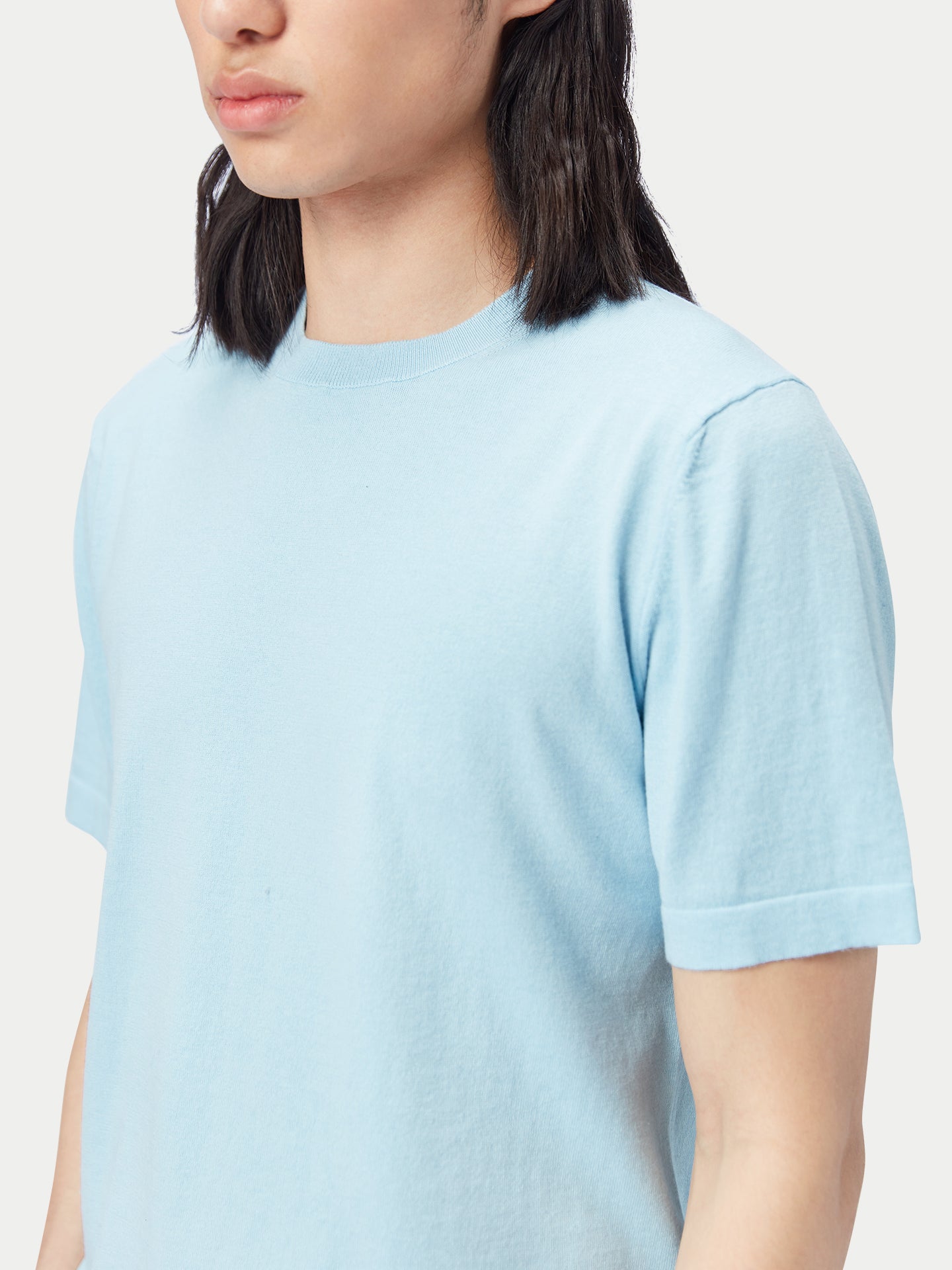 T-shirt hommes coton soie cachemire