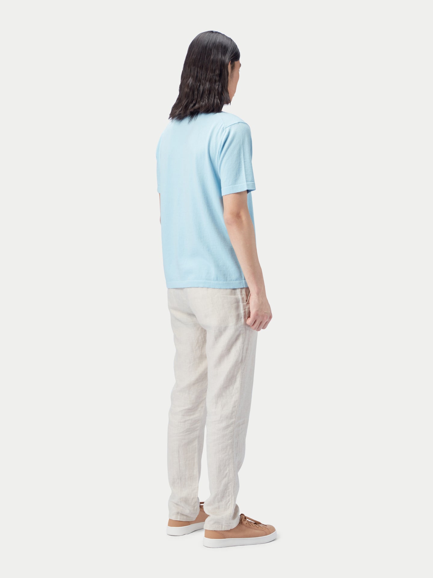 T-shirt hommes coton soie cachemire