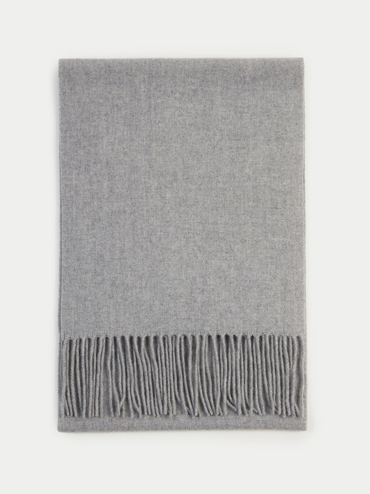 Écharpe avec franges en Cachemire pour unisex Gris - Gobi Cashmere