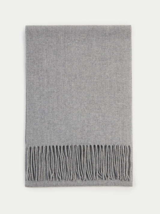 Écharpe avec franges en Cachemire pour unisex Gris - Gobi Cashmere