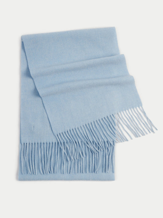 Écharpe avec franges en Cachemire pour unisex Marin - Gobi Cashmere