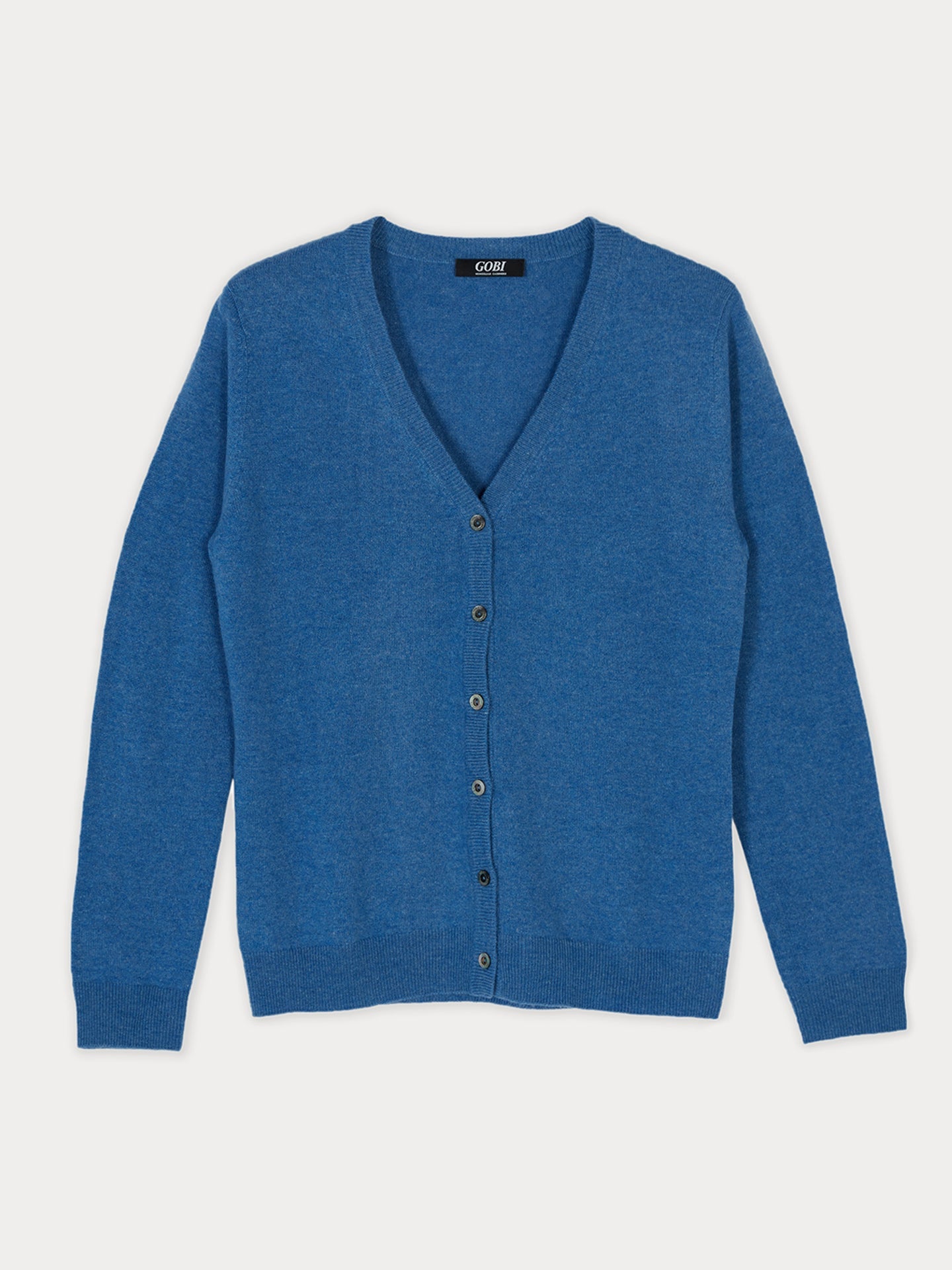 Cardigan col en V en Cachemire pour femmes Marin - Gobi Cashmere