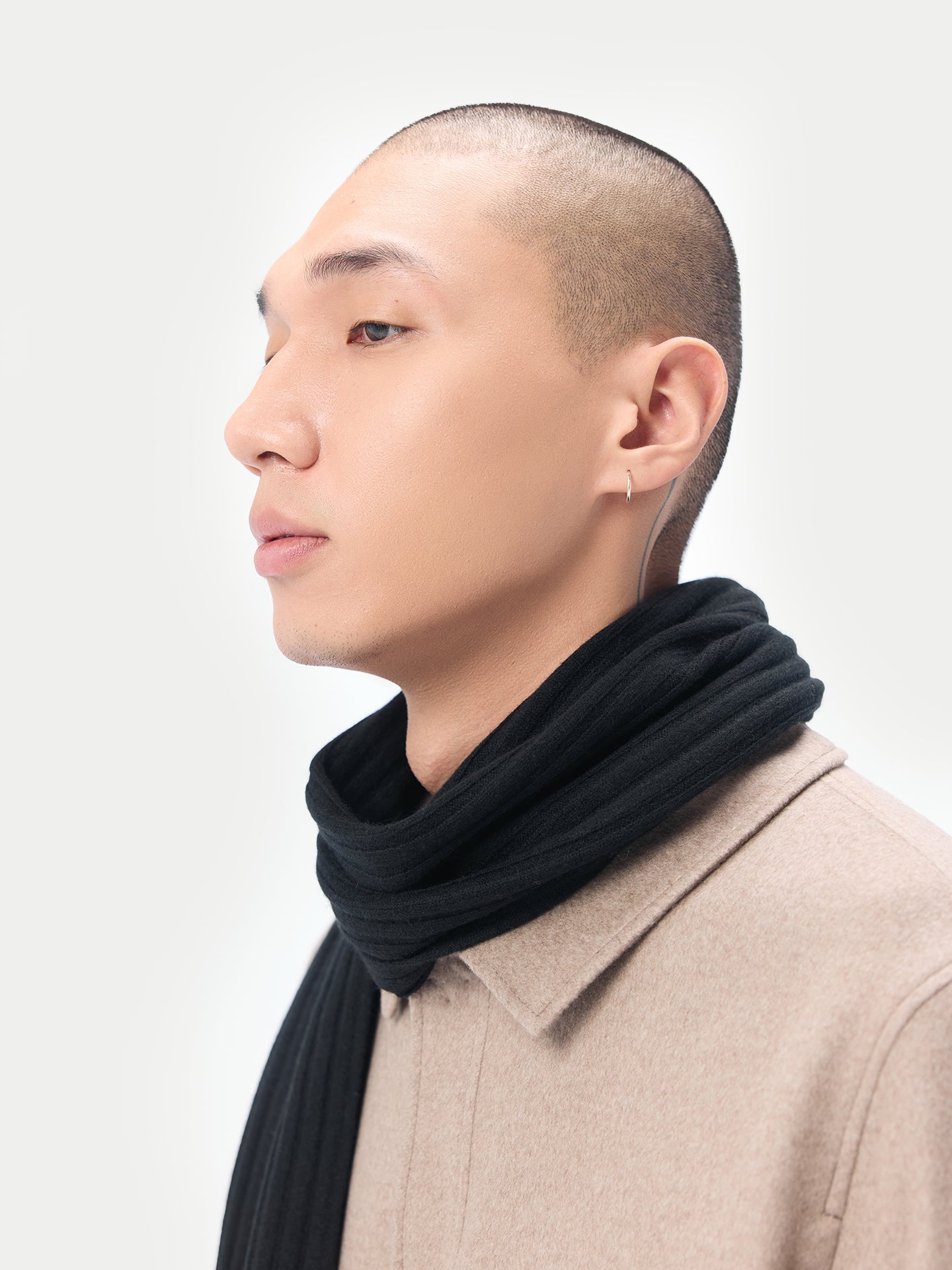 Écharpe en mongol 100% cachemire côtelé | GOBI Cashmere