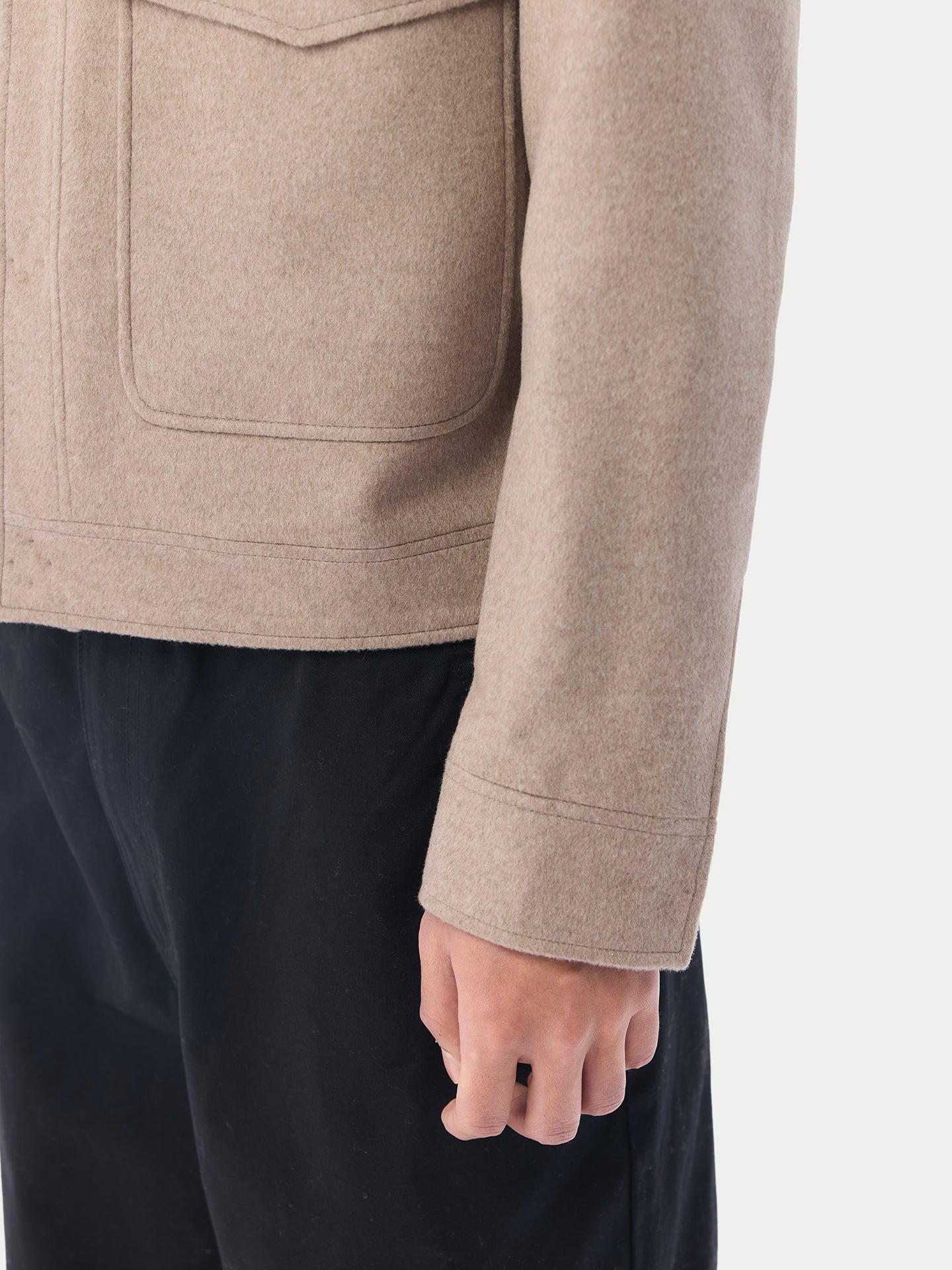 Veste à boutons-pression  Taupe - Gobi Cashmere 