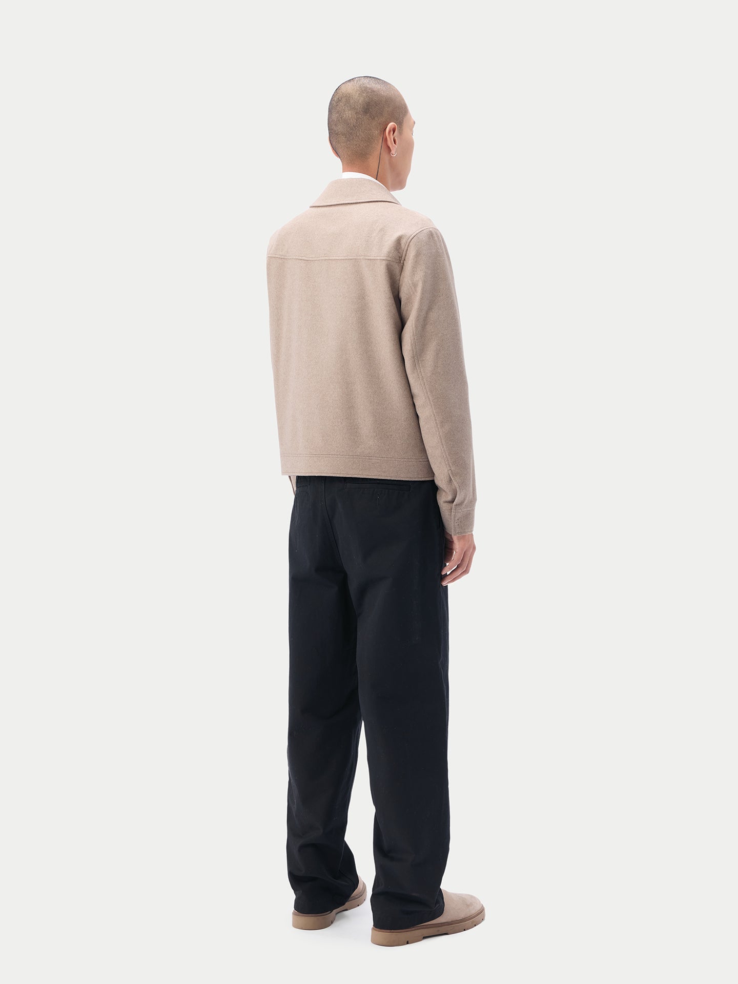 Veste à boutons-pression  Taupe - Gobi Cashmere 