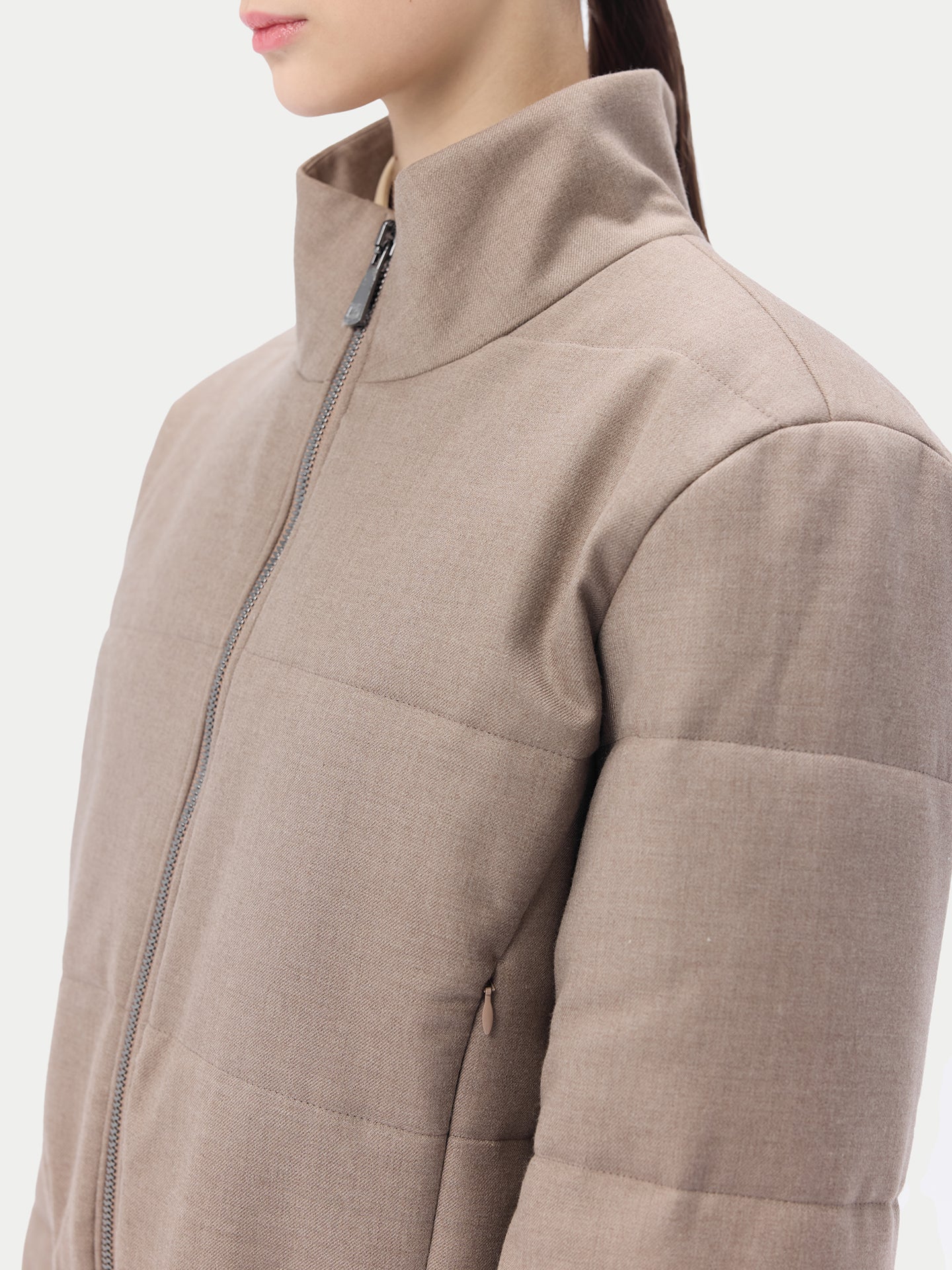 Veste courte Taupe - Gobi Cashmere