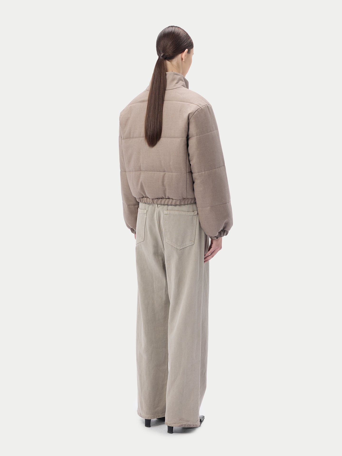 Veste courte Taupe - Gobi Cashmere