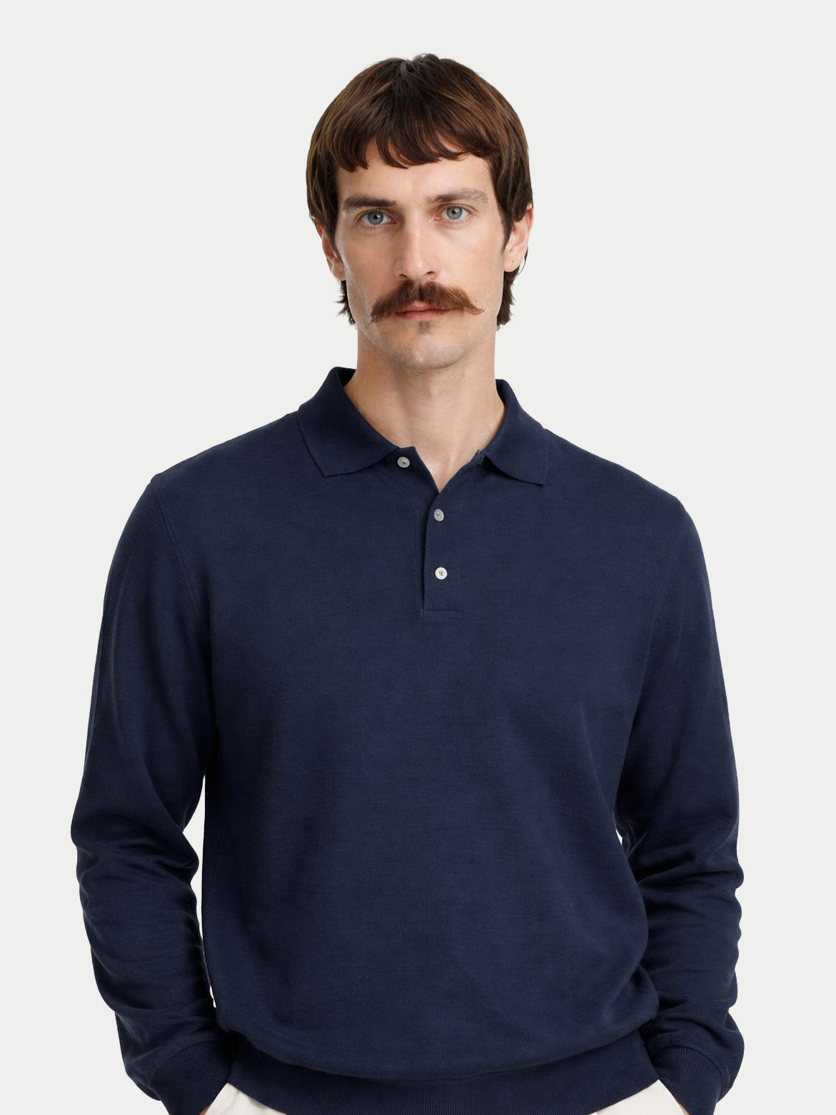 Pull col polo en cachemire Essential pour hommes
