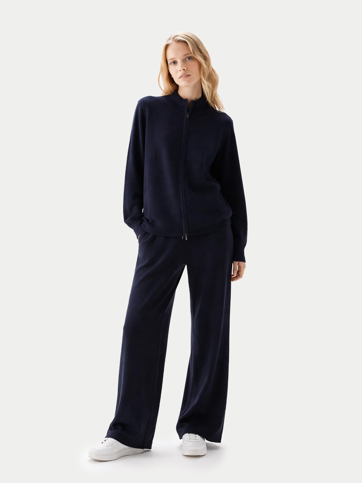 Cardigan zippé en cachemire Timeless pour femmes