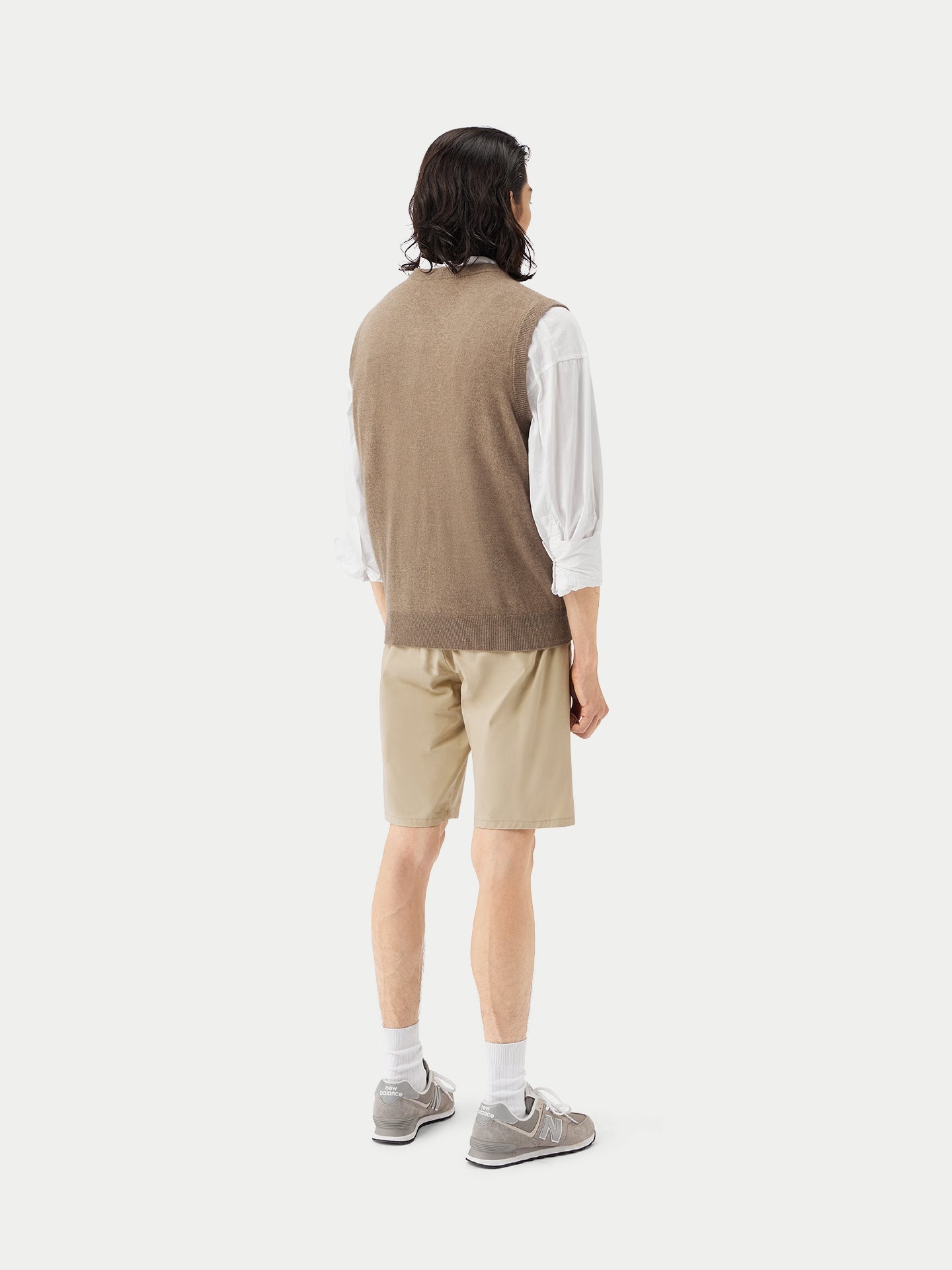 Gilet en cachemire pour homme couleur Taupe - Gobi Cashmere