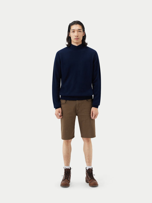 Col haut homme en cachemire marin -Gobi Cashmere