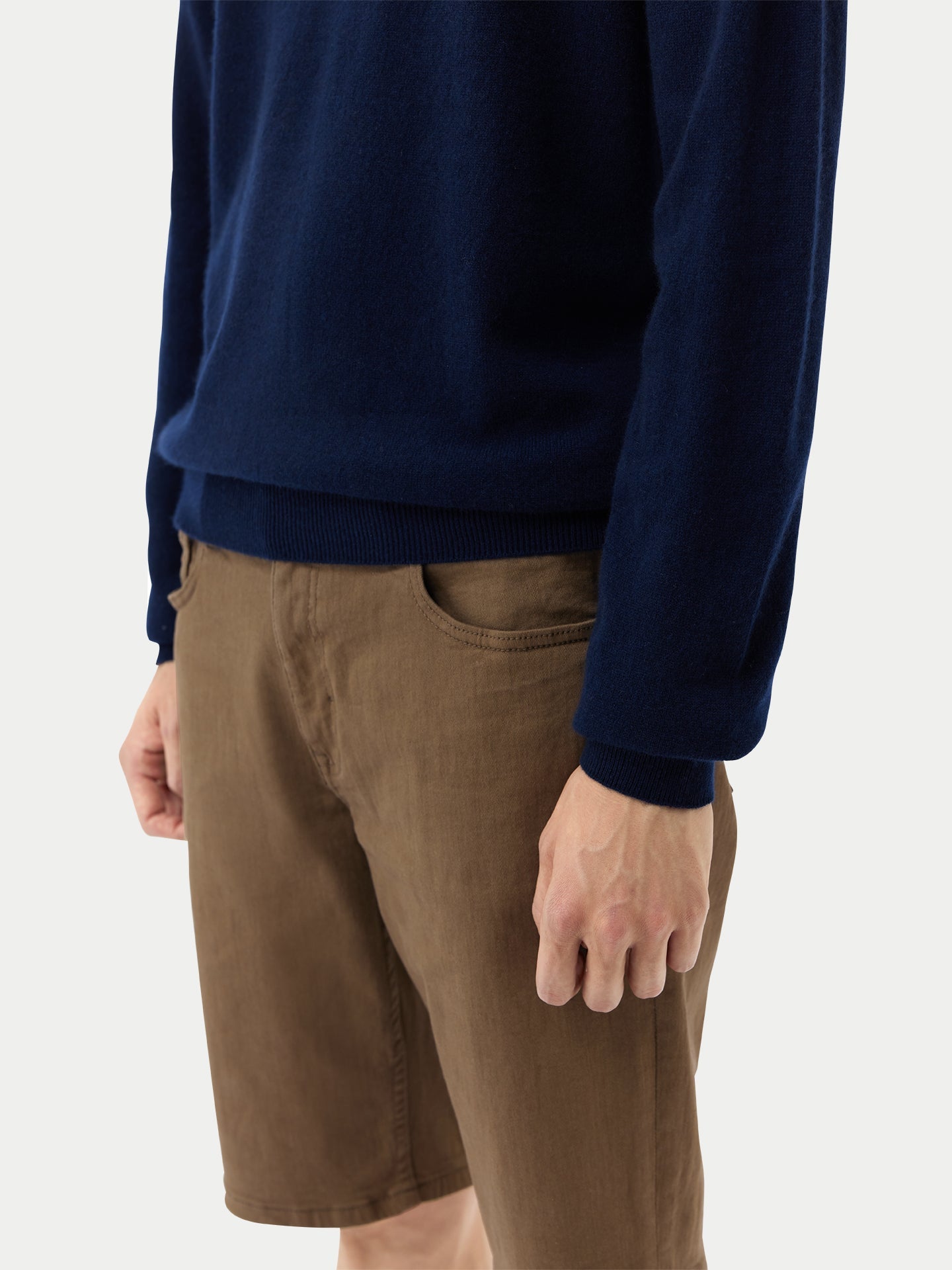 Col haut homme en cachemire marin -Gobi Cashmere