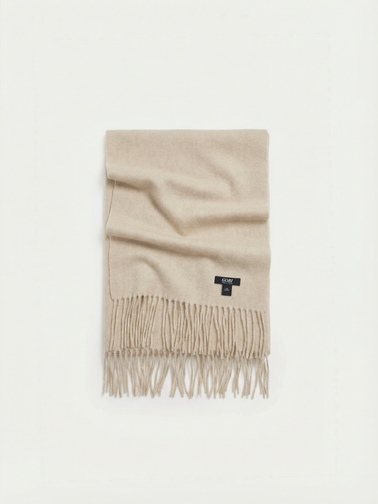 Écharpe tissée en cachemire Couleur Organique