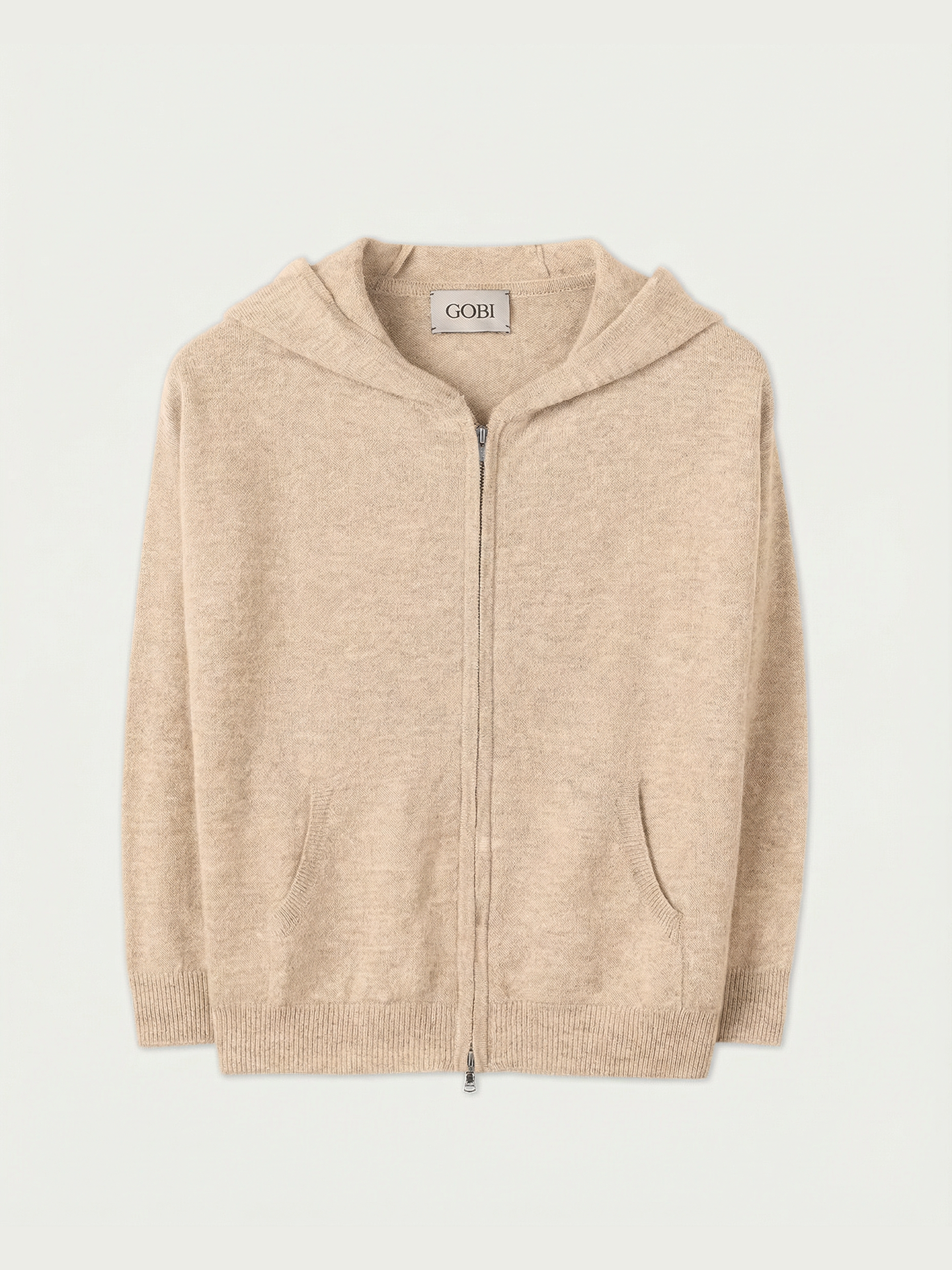 Sweat à capuche zippé unisexe Couleur Organique