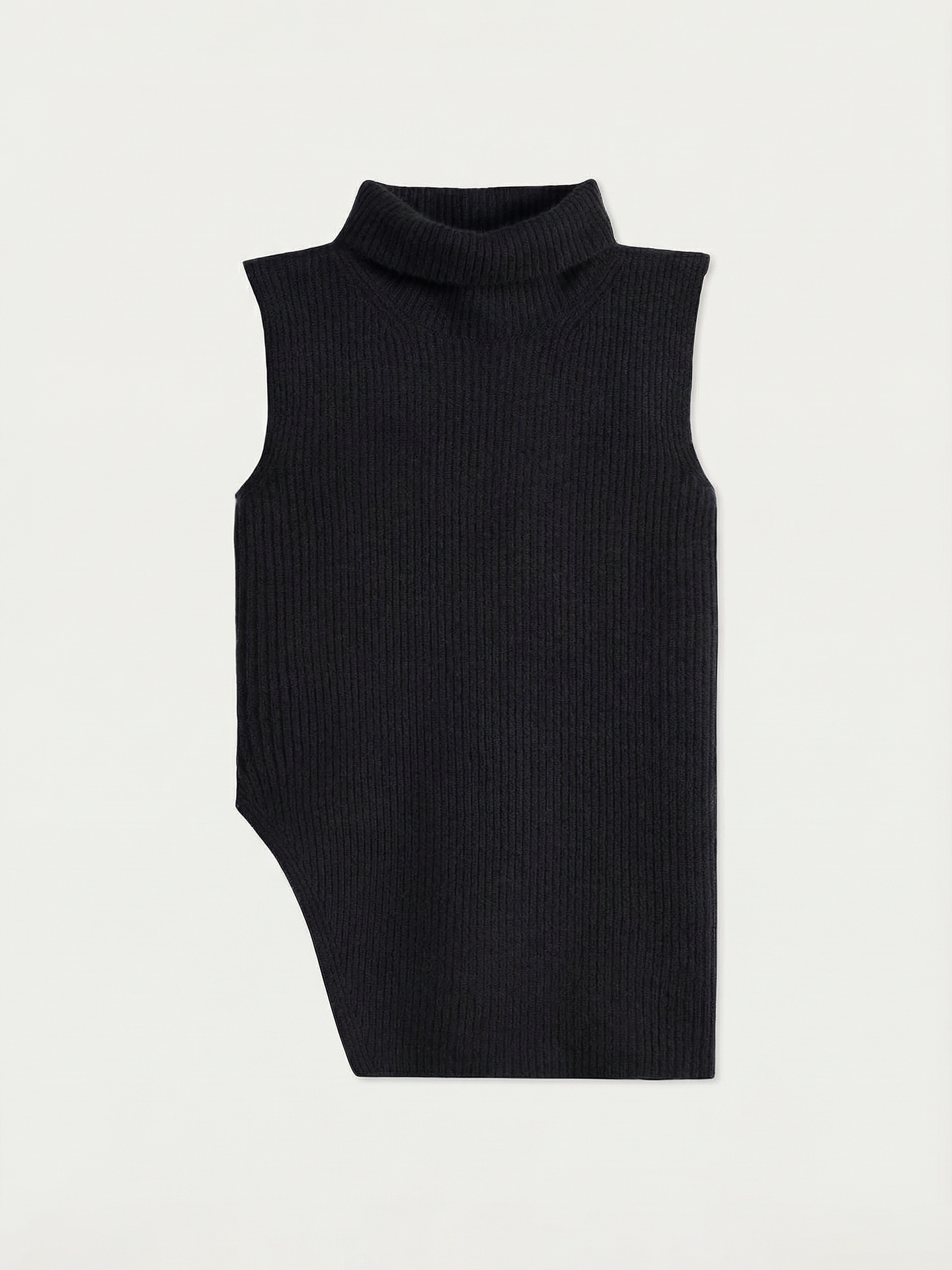 Gilet en Cachemire à Col Roulé