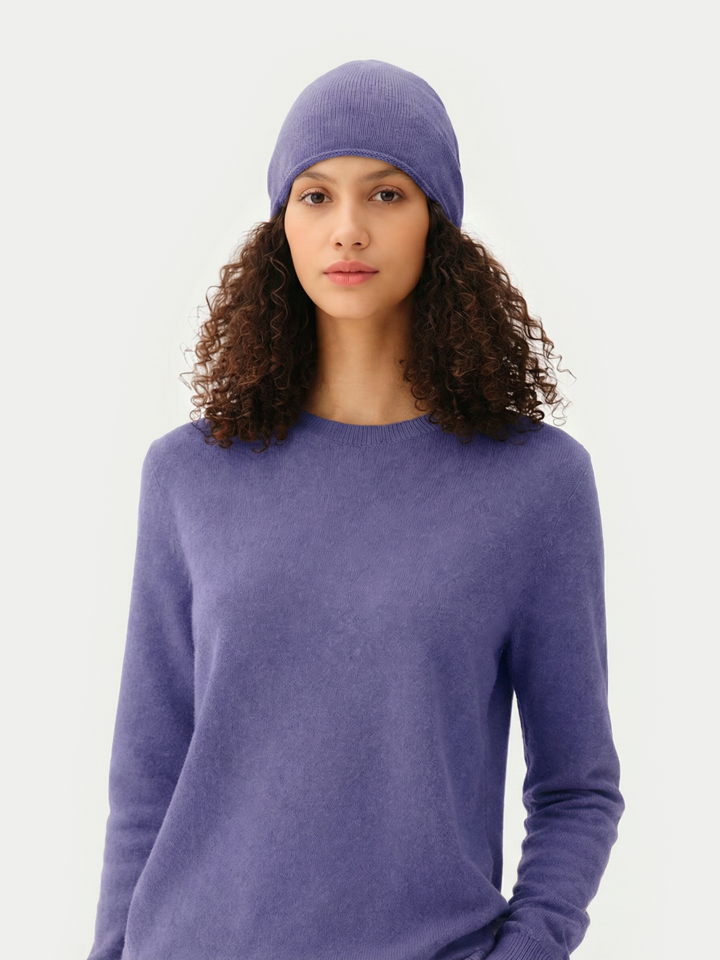 Ensemble pull et bonnet en cachemire