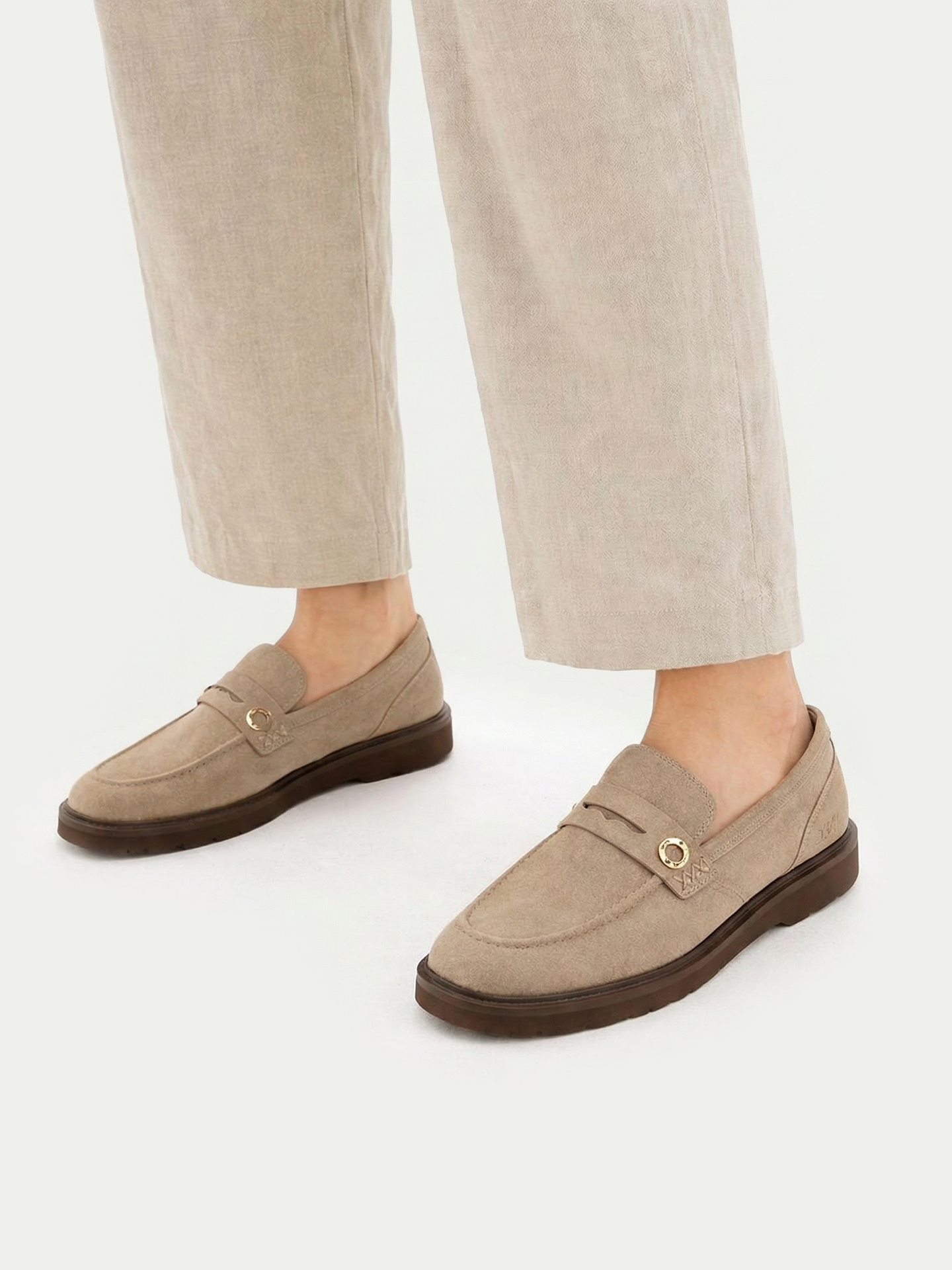 Mocassins en cachemire Couleur Organique